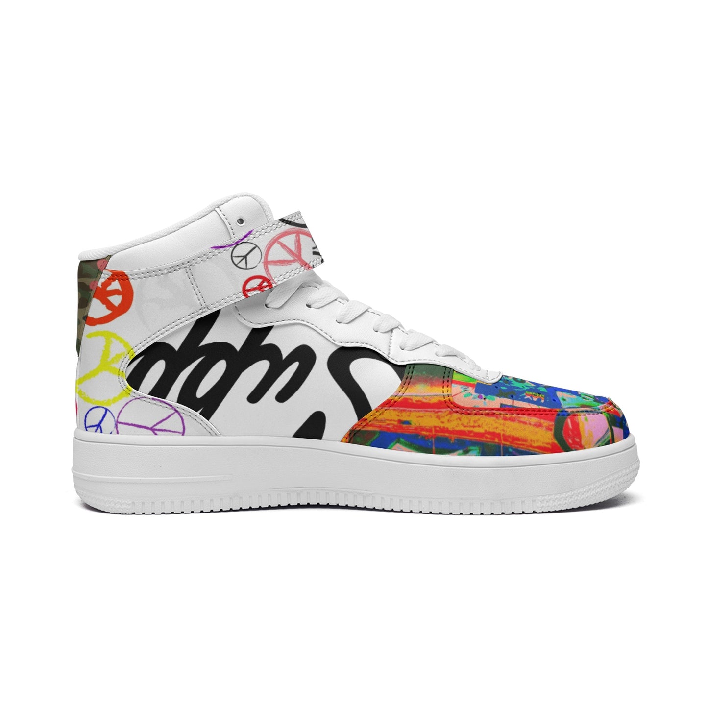 Peaces Is Motions Been Dope Supply Unisex High Top Leather Fashion Sneakers