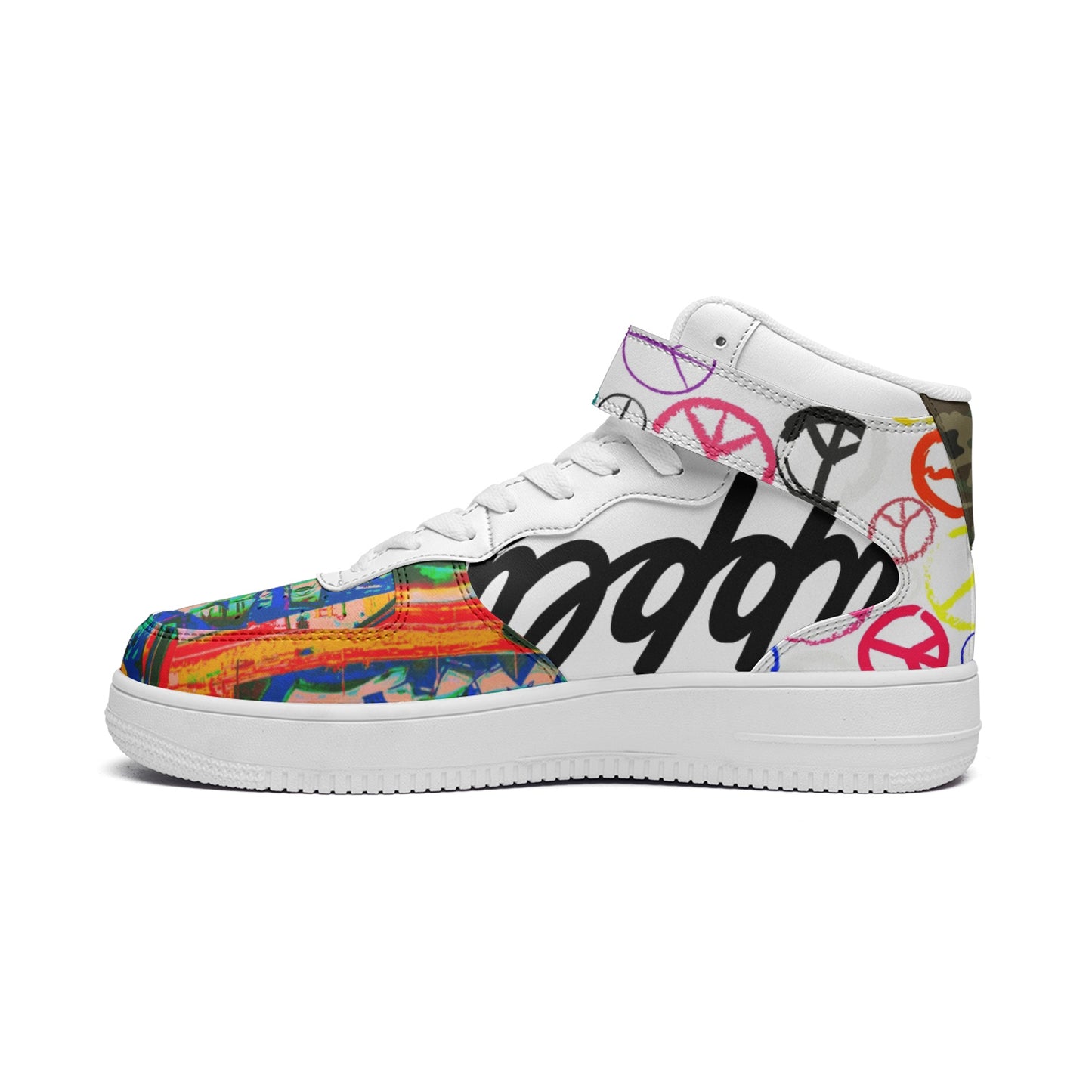 Peaces Is Motions Been Dope Supply Unisex High Top Leather Fashion Sneakers