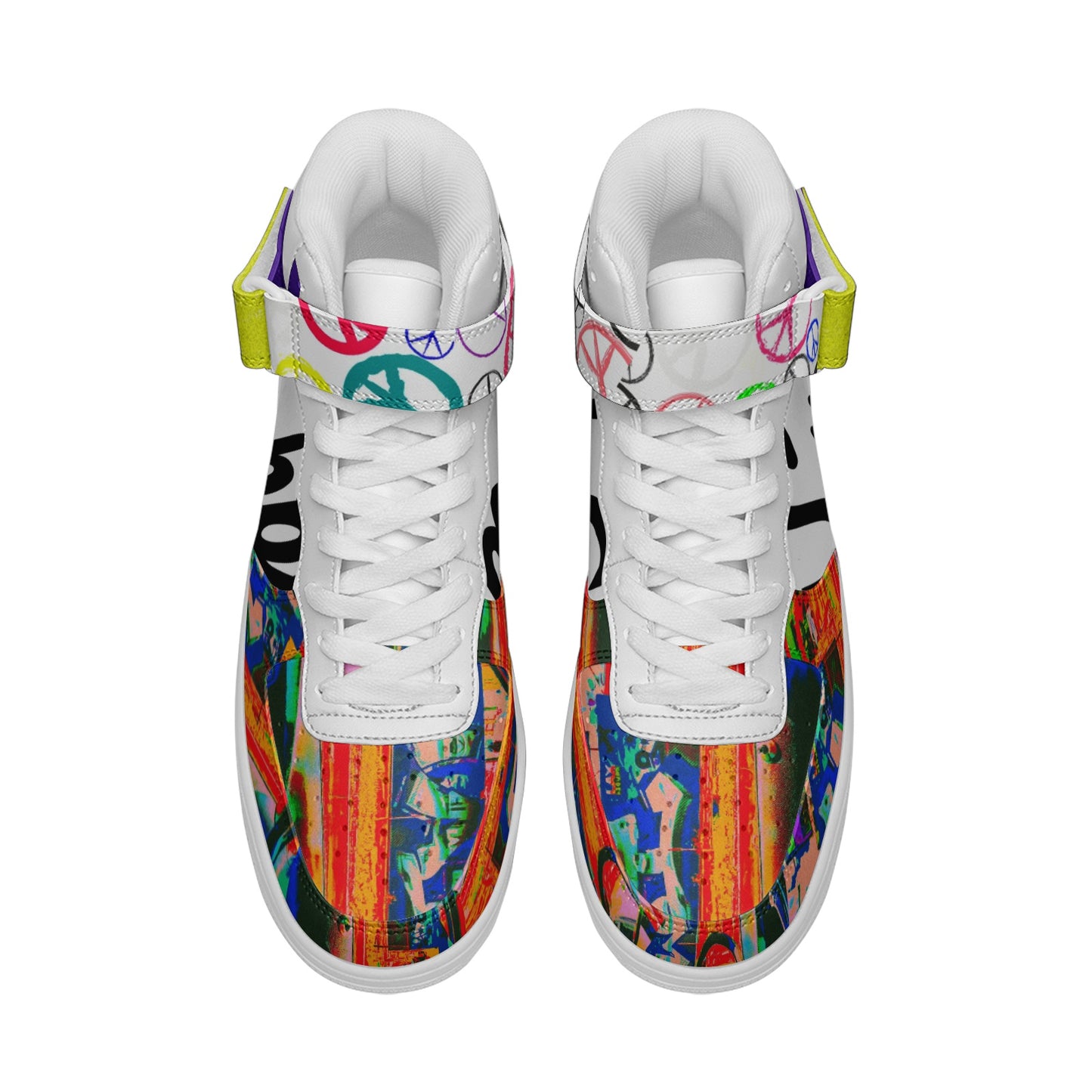 Peaces Is Motions Been Dope Supply Unisex High Top Leather Fashion Sneakers