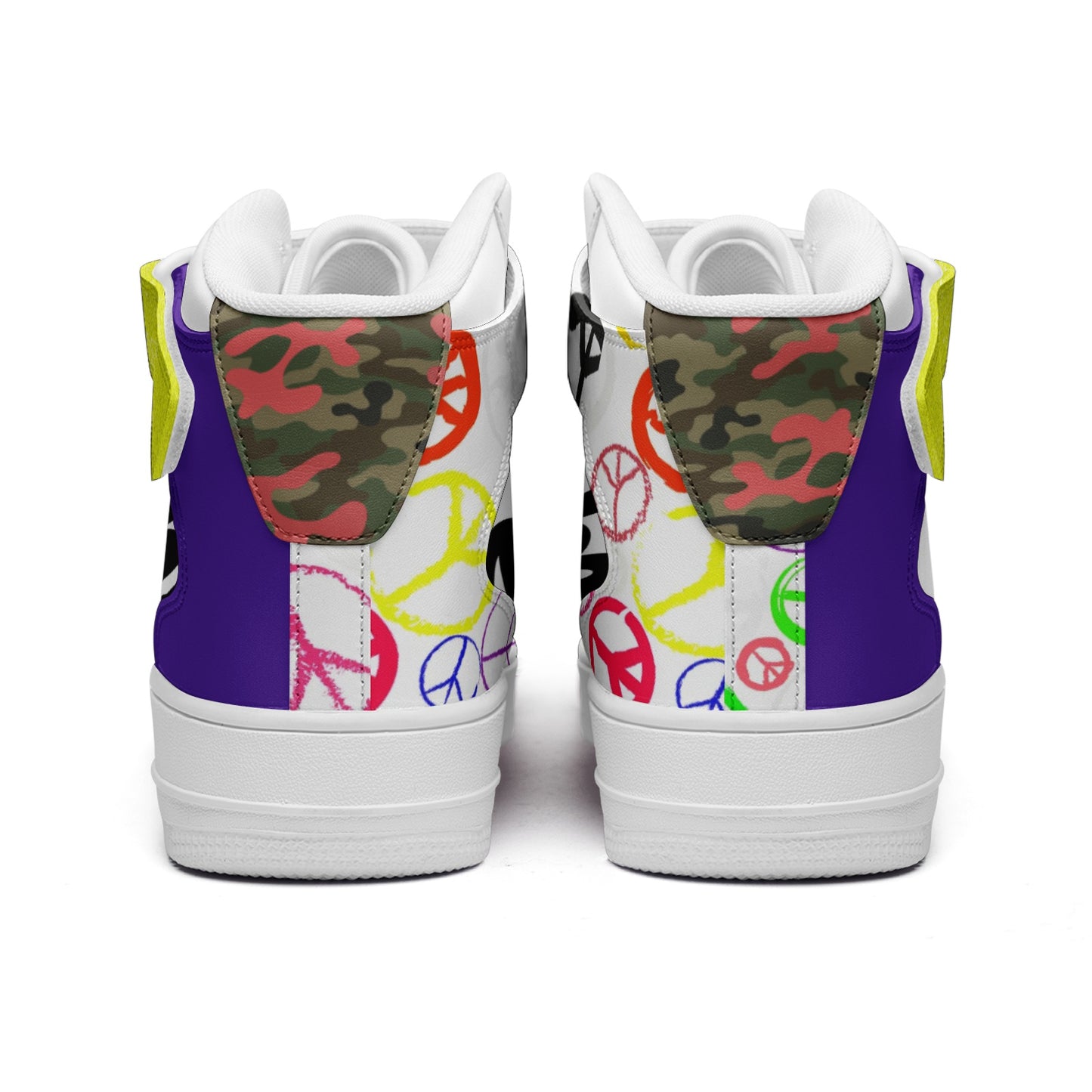 Peaces Is Motions Been Dope Supply Unisex High Top Leather Fashion Sneakers