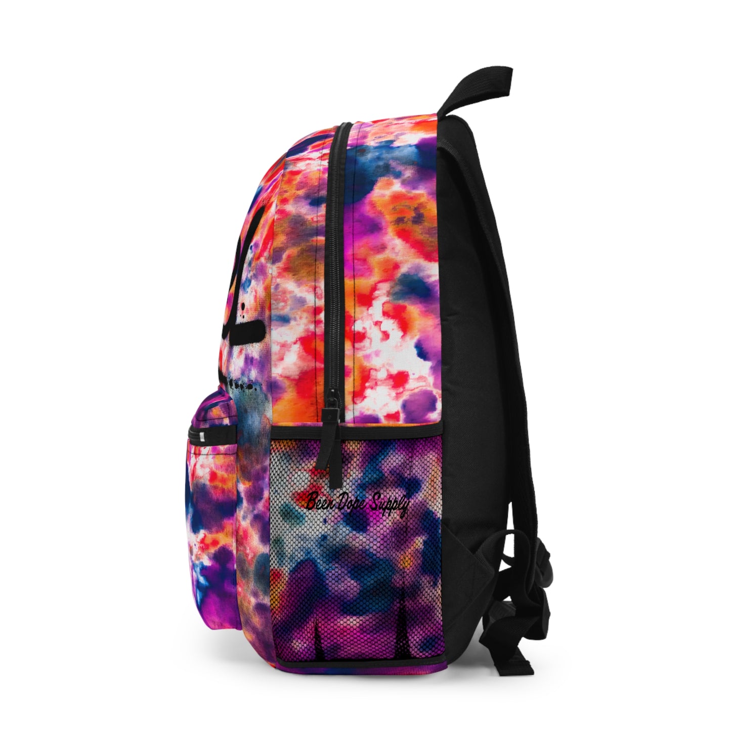 Purple Suede Blue Fur Classic Backpack|OG REBEL Bookbag