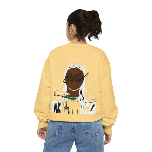 To Whom He Sent To Bethel Raw Vintage Book of Stove Garment-Dyed Sweatshirt|Butter