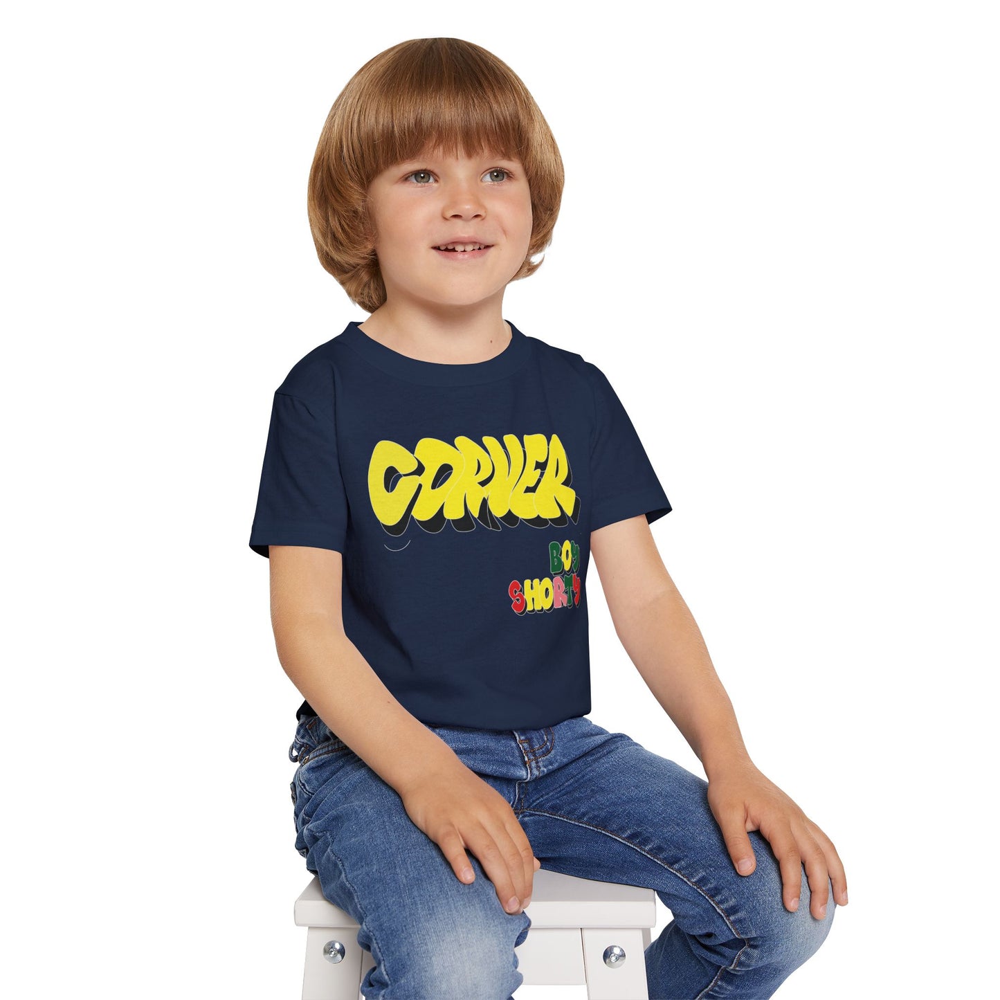 Kids On Drugs Corner Boy Shorty Kids' Graphic T-Shirt - Been Dope Supply 2T-6T