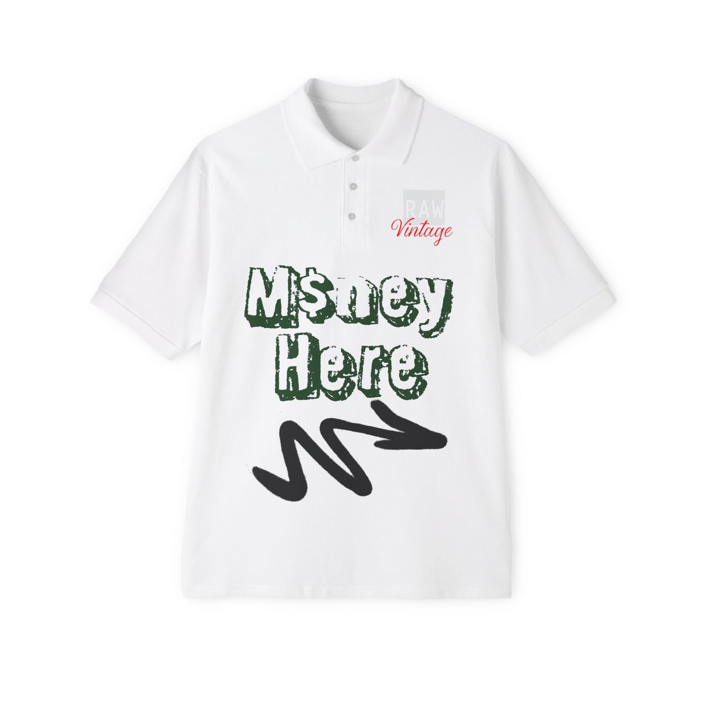 Raw Vintage Tithes & Offerings Men's Piqué Polo White Shirt|Been Dope Supply
