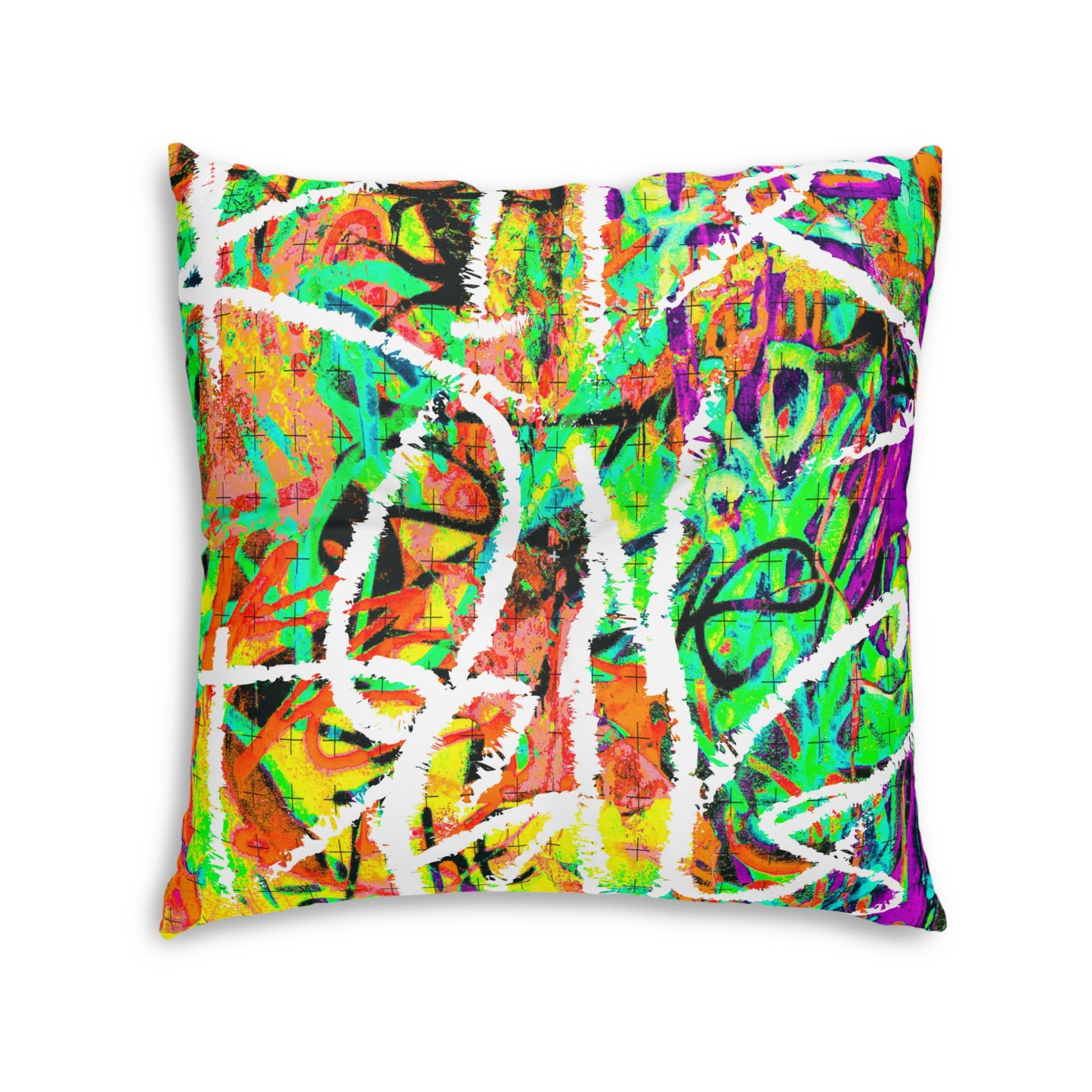 A Dollar Short Art Not War|Kids On Drugs Tufted Floor Pillow|Square 30" × 30"