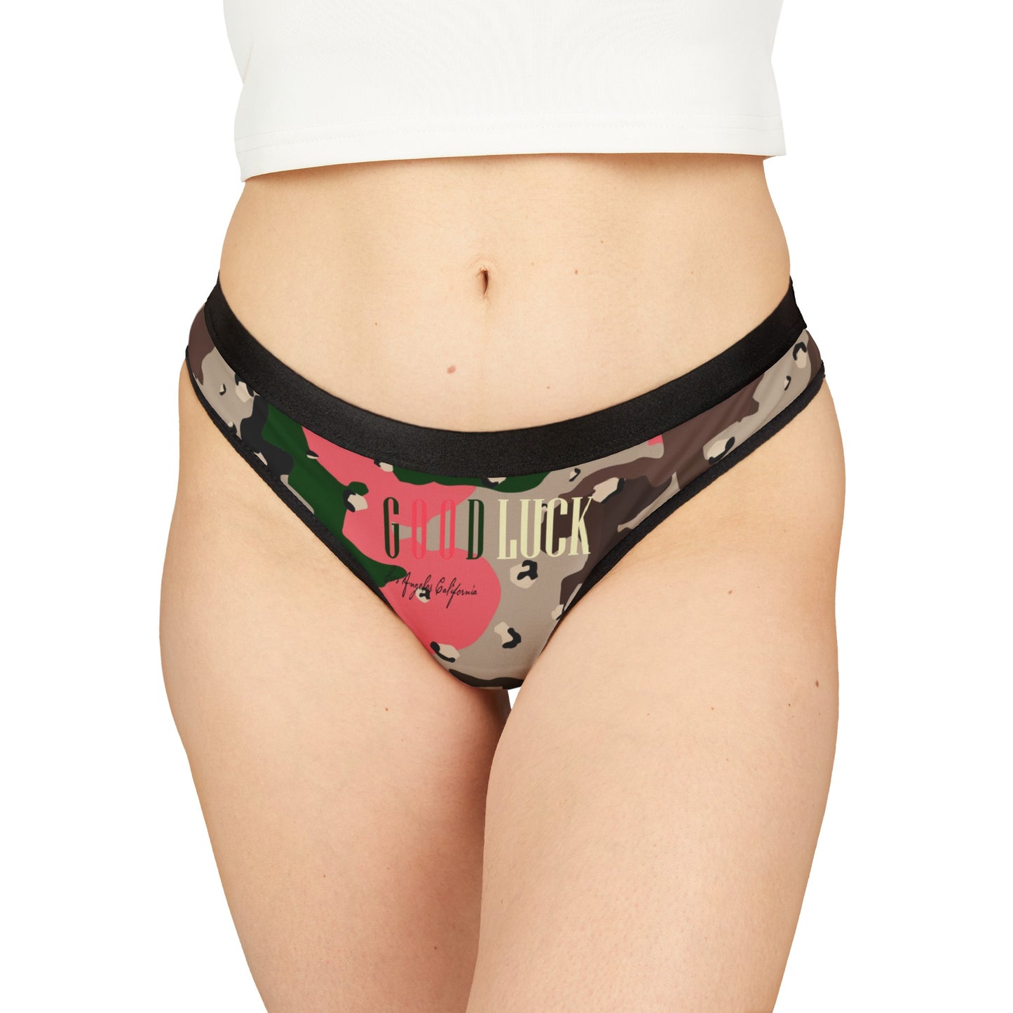 GoodLuck Los Angeles Women's Thong Underwear|Women’s Desert Camouflage Panties