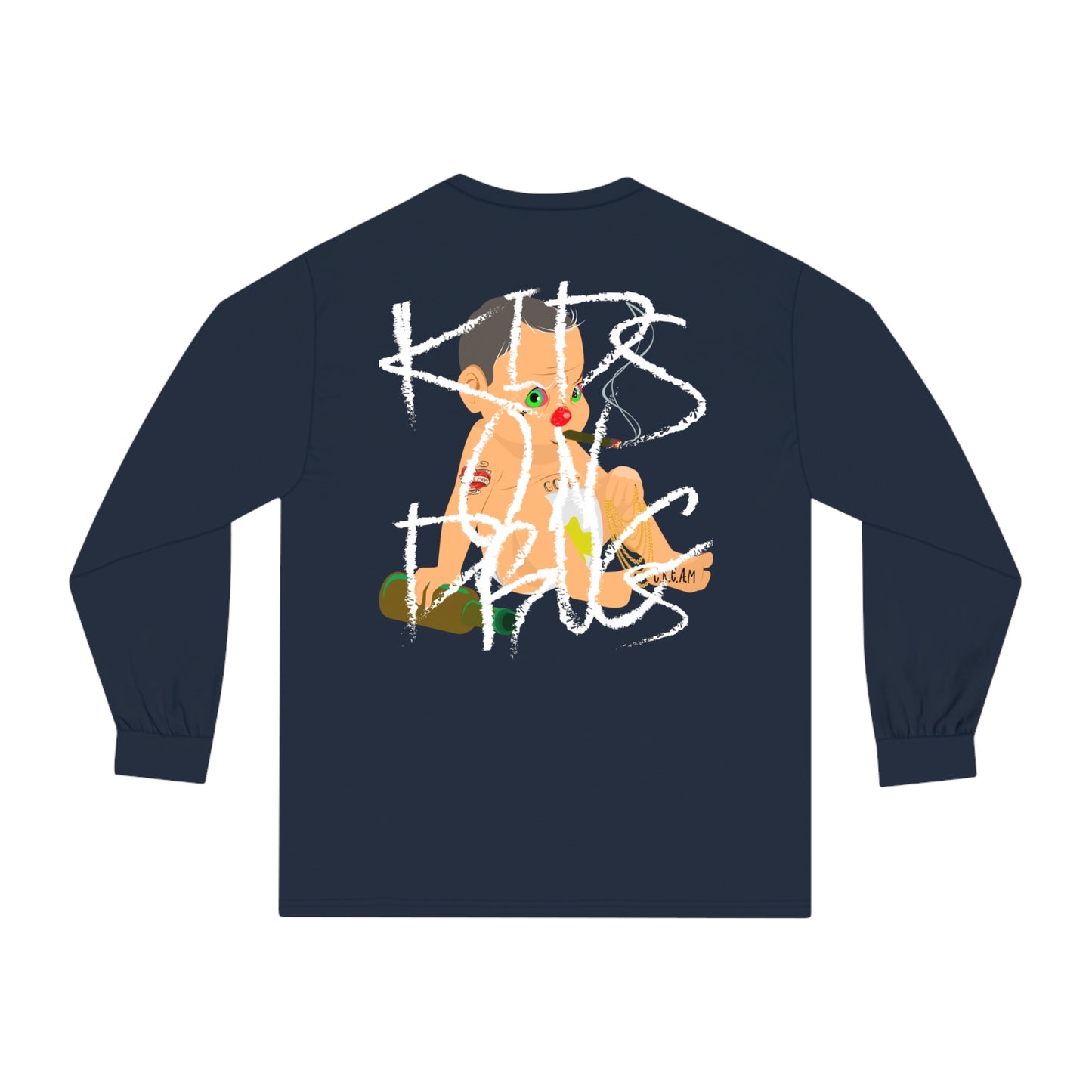 Kids On Drugs Clothing Classic Long Sleeve T-Shirt|Navy