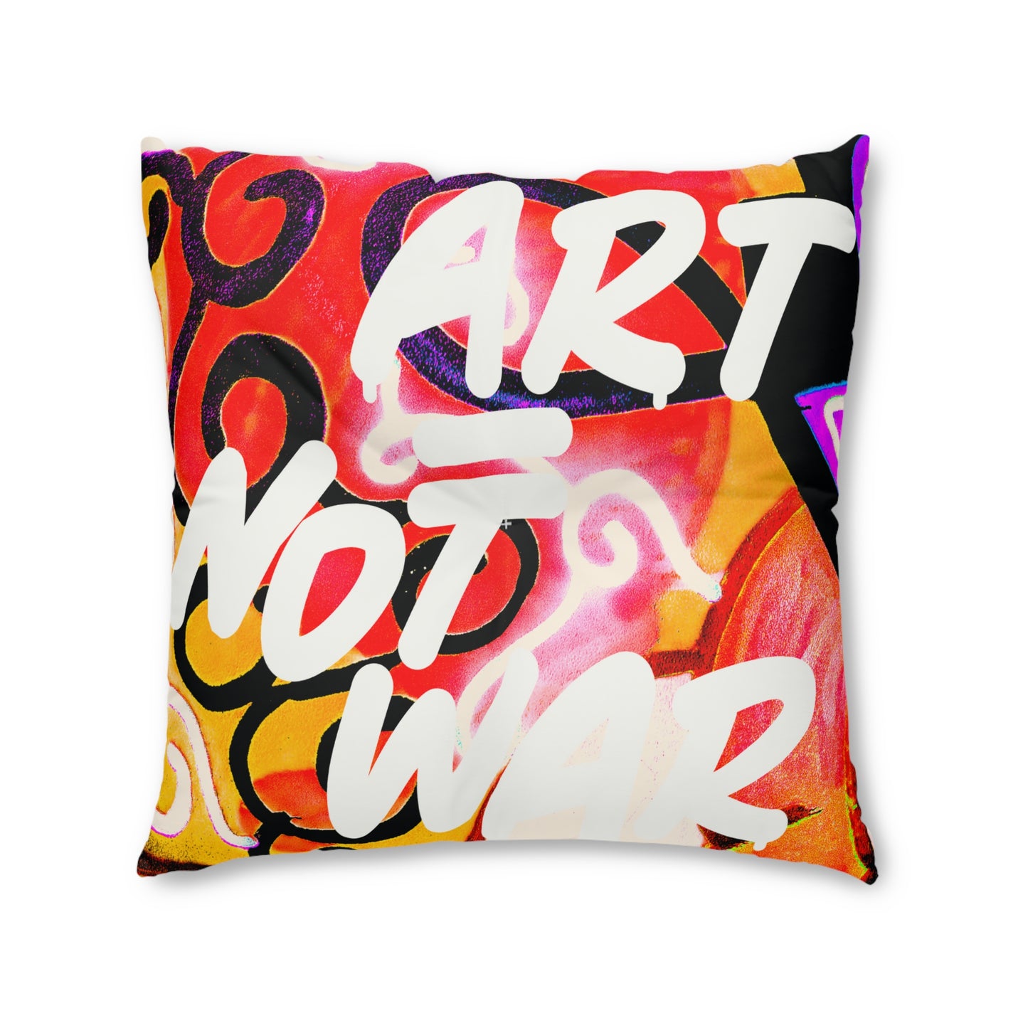 A Dollar Short Art Not War|Kids On Drugs Tufted Floor Pillow|Square 30" × 30"
