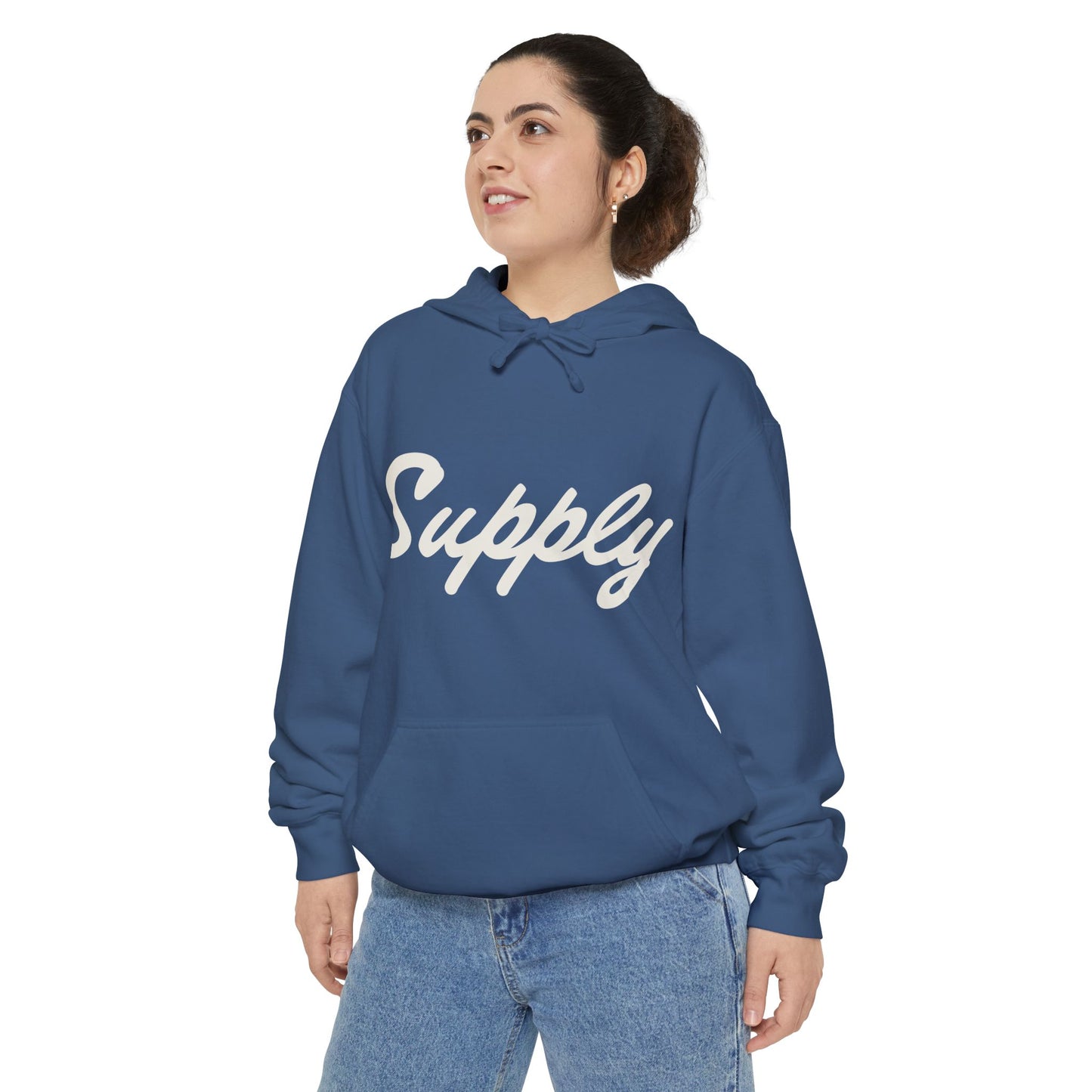 Los Angeles Car Rental True Navy Garment-Dyed Hoodie Been Dope Supply