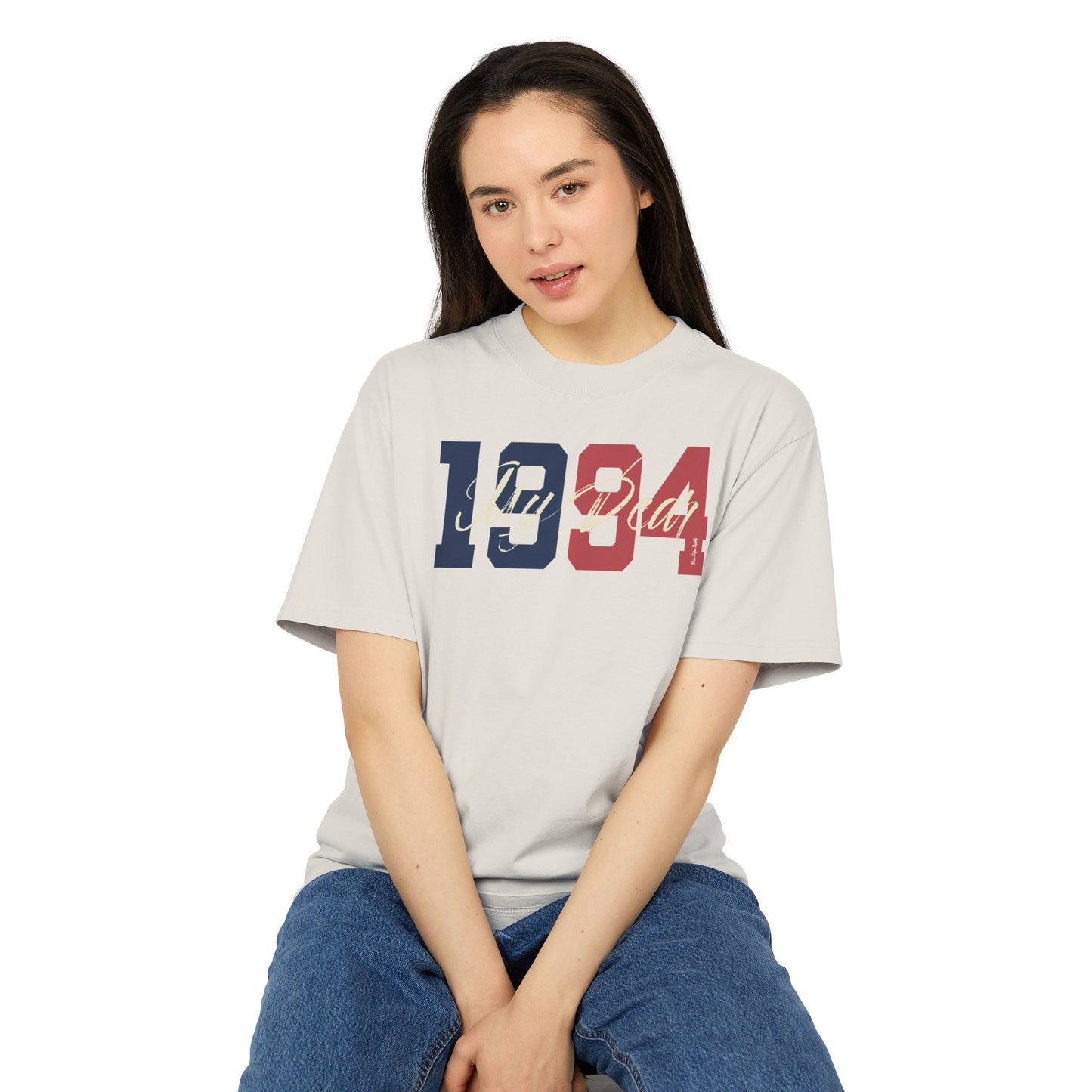 Back in 94" Heavyweight Boxy T-shirt |Been Dope Supply|Faded Bone