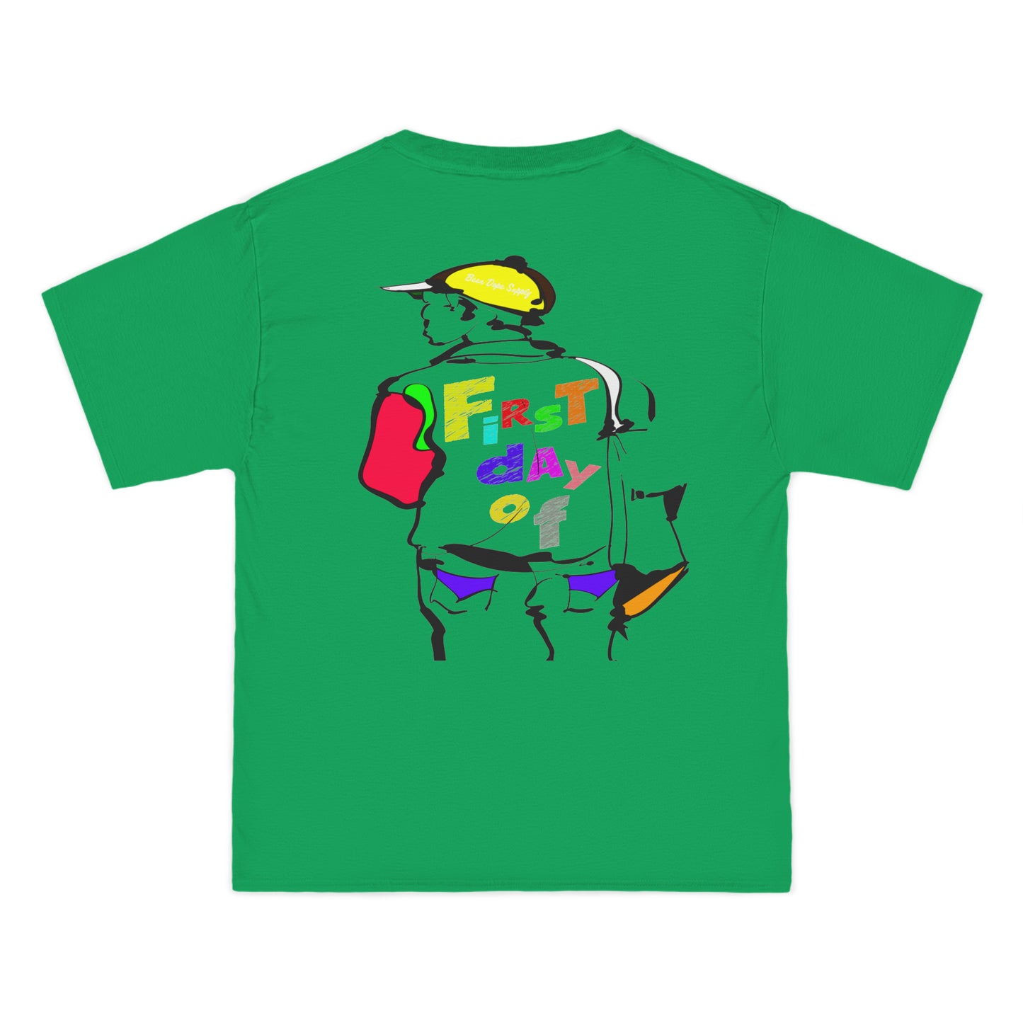 First Day Of Been Dope Supply | City Stamps Postal Service | Short-Sleeve Graphic T-Shirt | Kelly Green