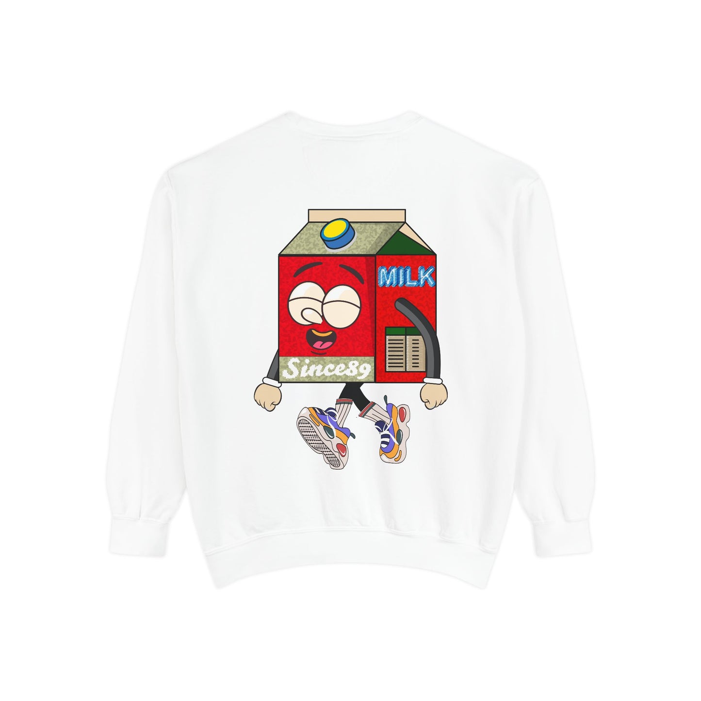 Is The Work Still Missing? Since89 White Garment-Dyed Crew Sweatshirt
