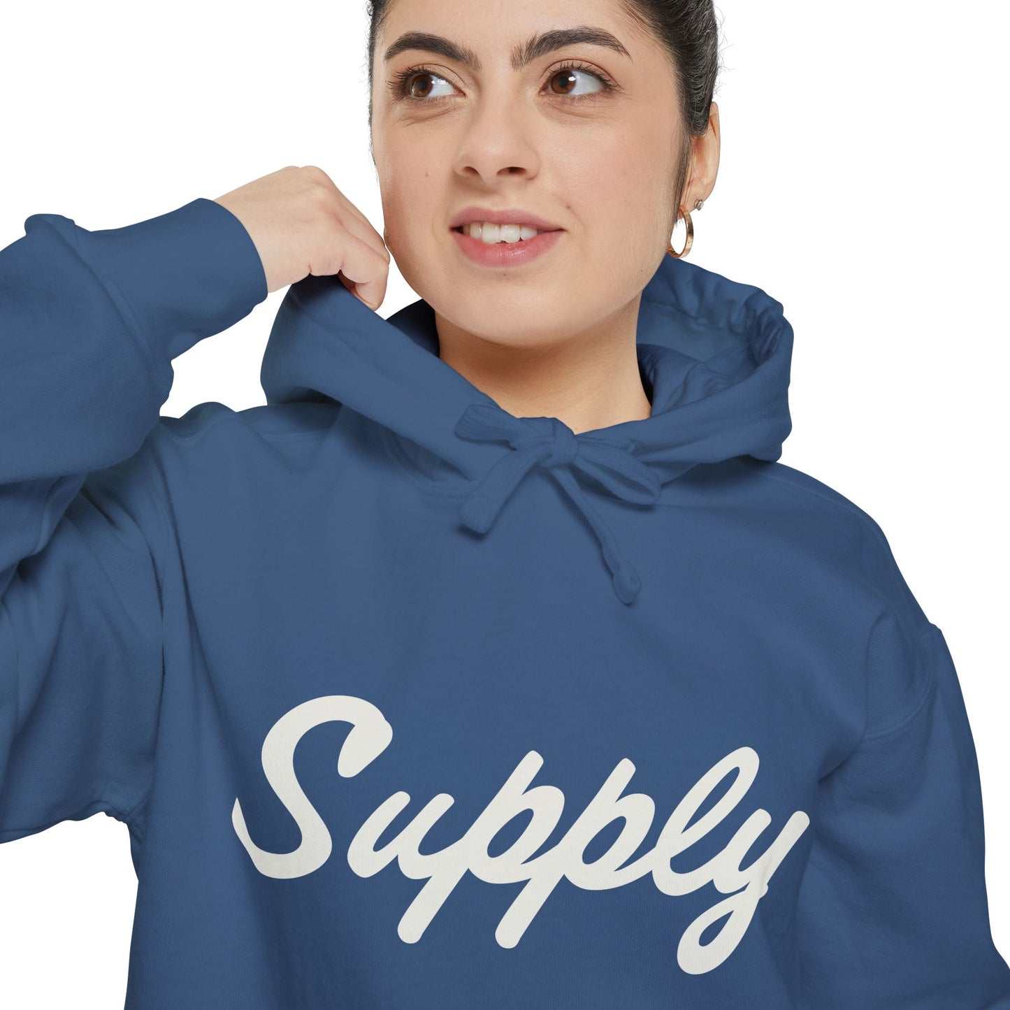 Los Angeles Car Rental True Navy Garment-Dyed Hoodie Been Dope Supply