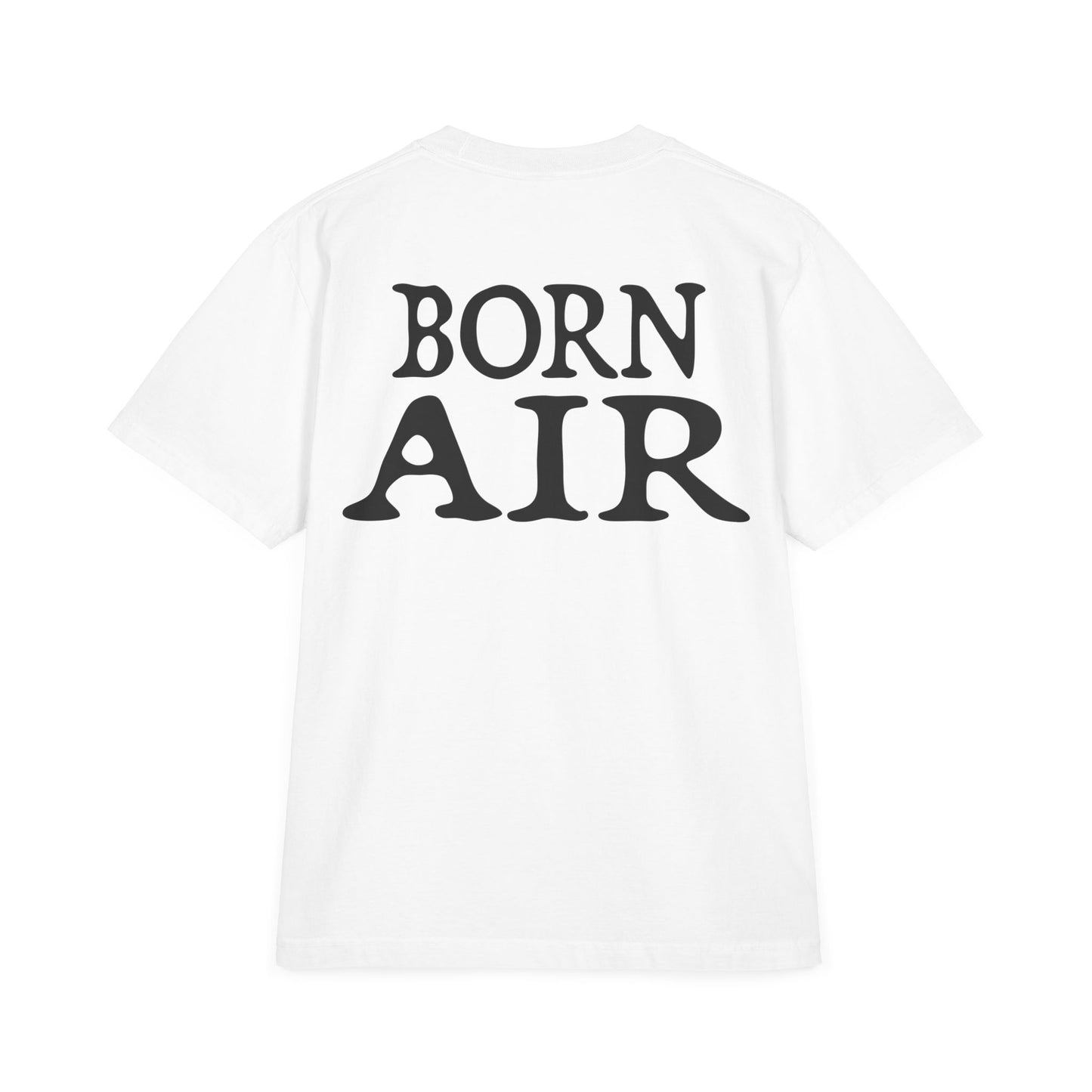 Born Air Drop-Shoulder Garment Dyed White T-Shirt - Been Dope Supply