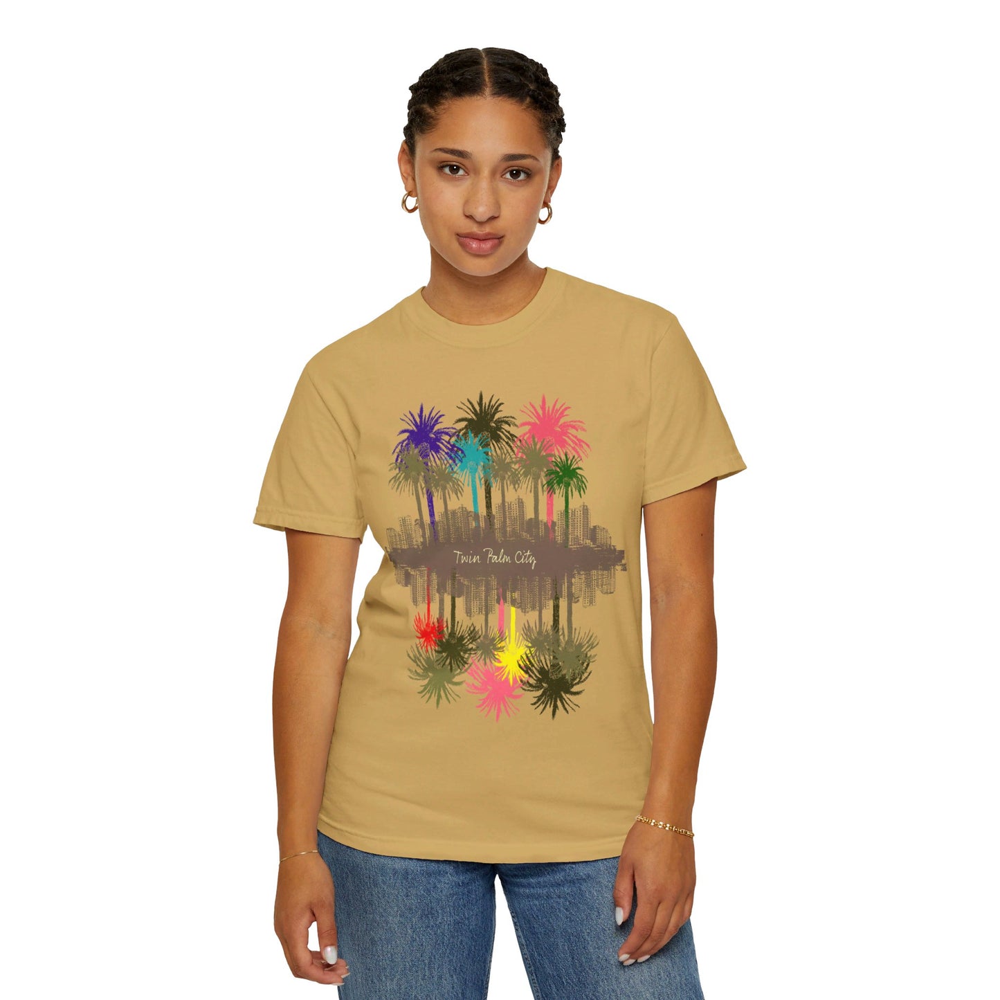 Supplying Twin Palm City Mustard Garment-Dyed T-shirt|Been Dope Supply