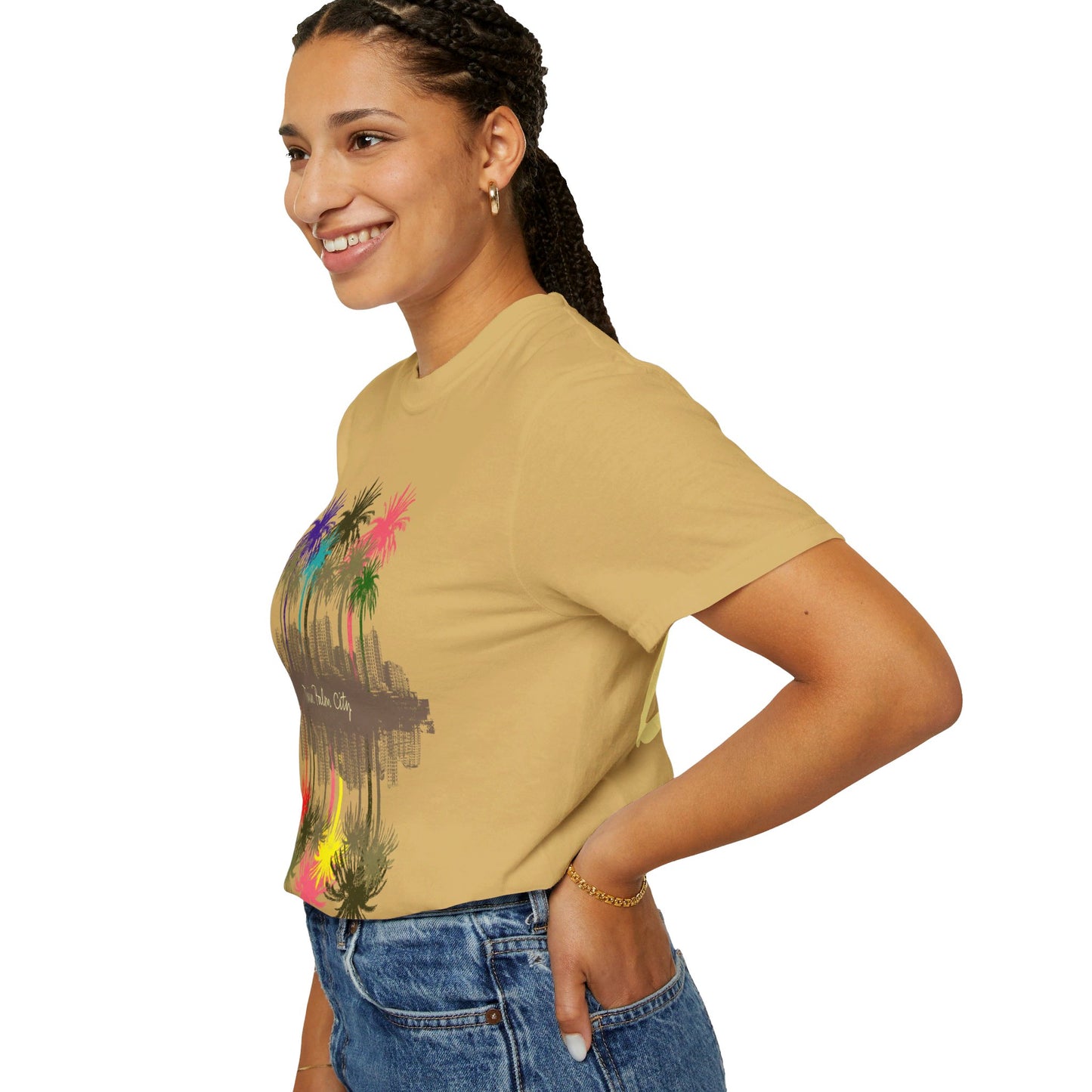 Supplying Twin Palm City Mustard Garment-Dyed T-shirt|Been Dope Supply