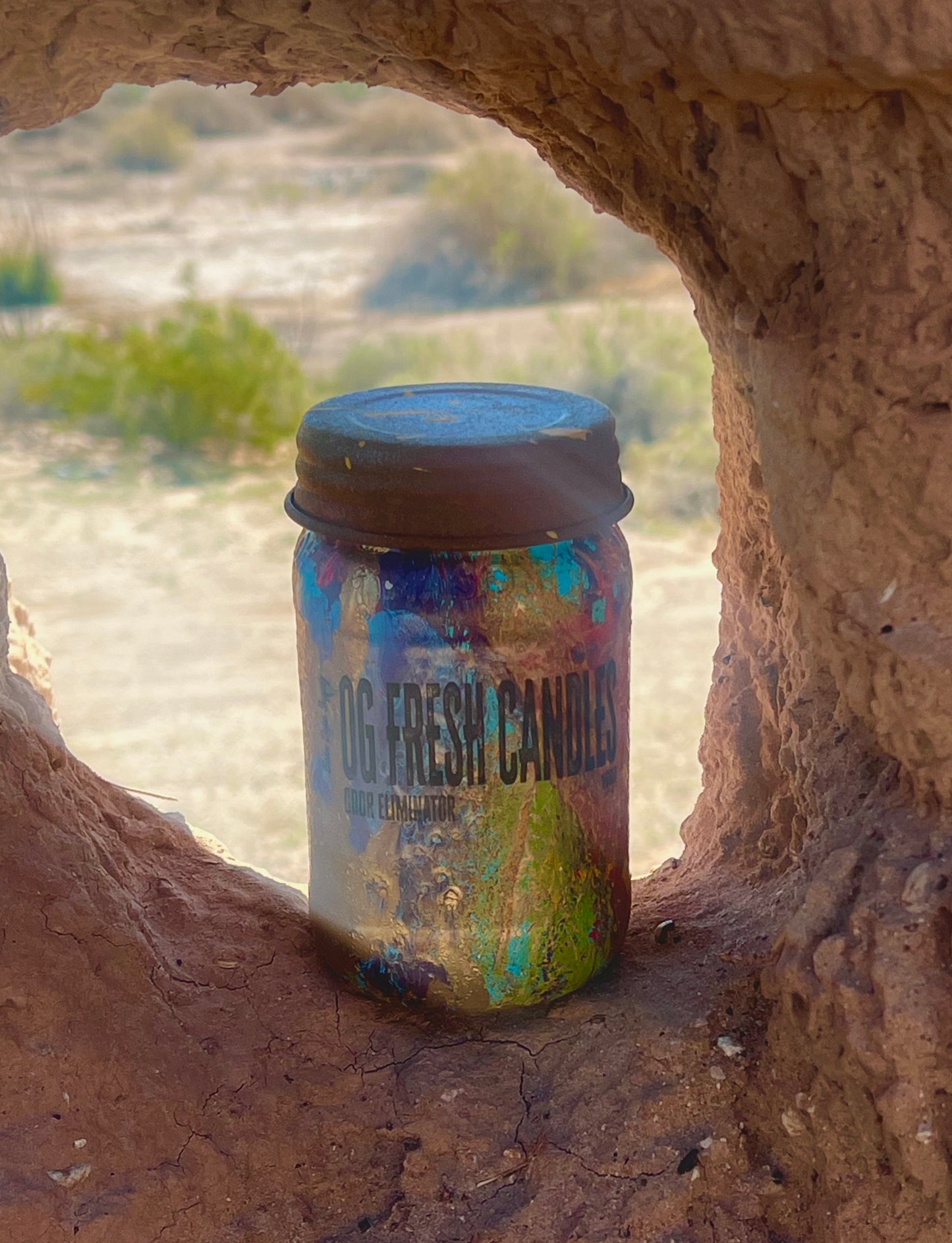 OG FRESH Scented Odor Eliminating Candles|16oz Mason Jar Candle| Hemp Wicks|Slow Burn Candle