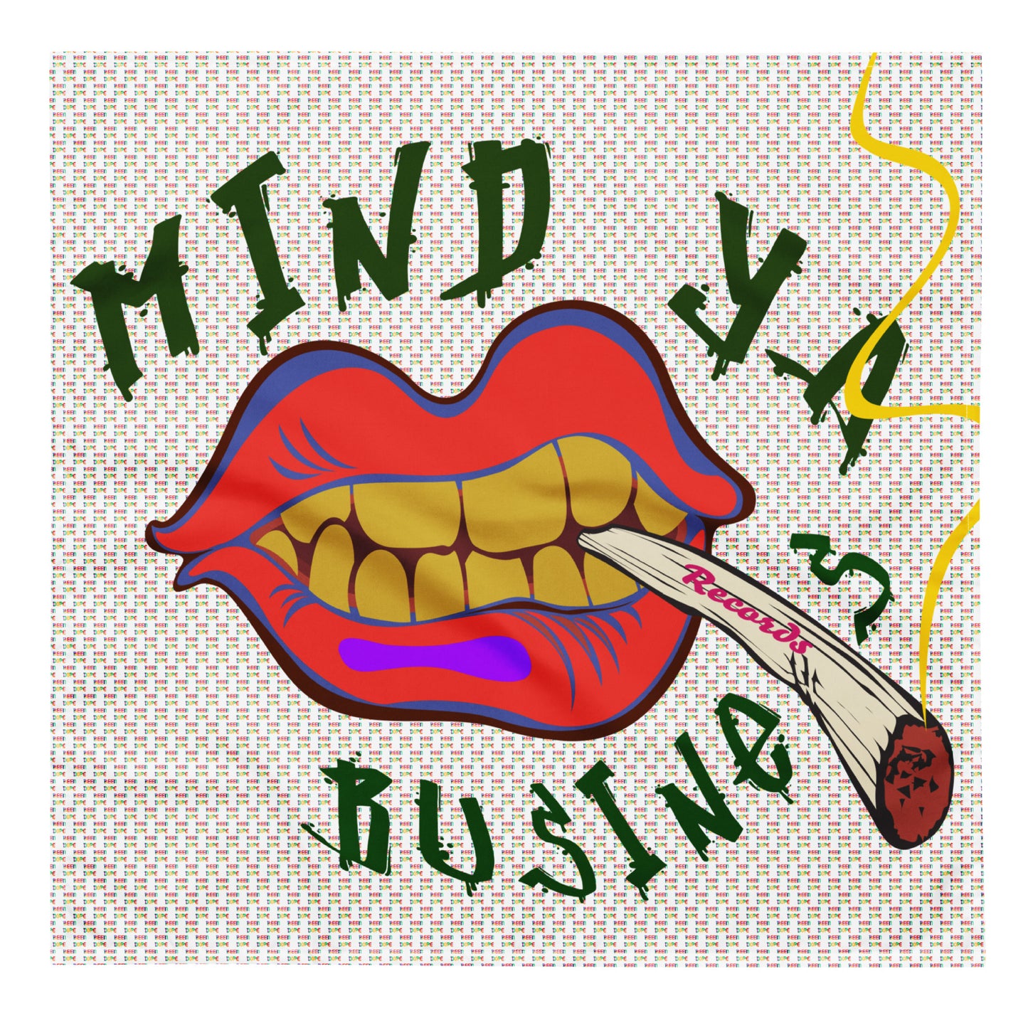 Mind Ya Business Records Bandana - Been Dope Supply