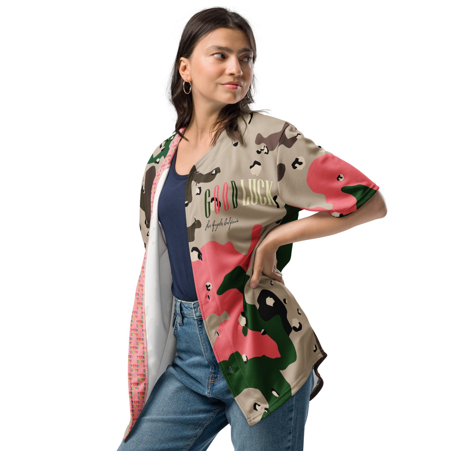 GoodLuck Los Angeles Desert Camouflage Baseball Jersey