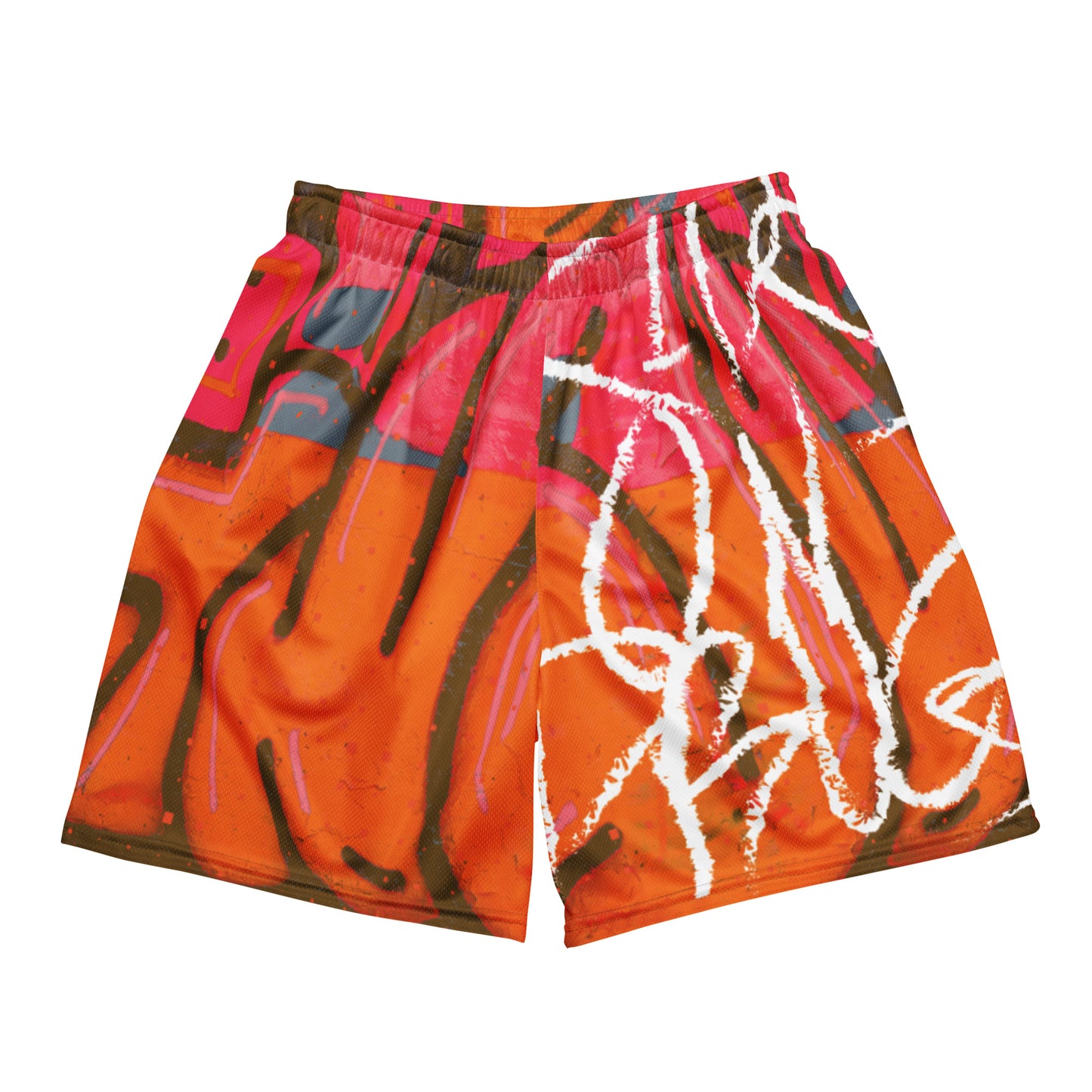 Uptown Orange Peels|Kids On Drugs Clothing |Mesh Shorts|Mens
