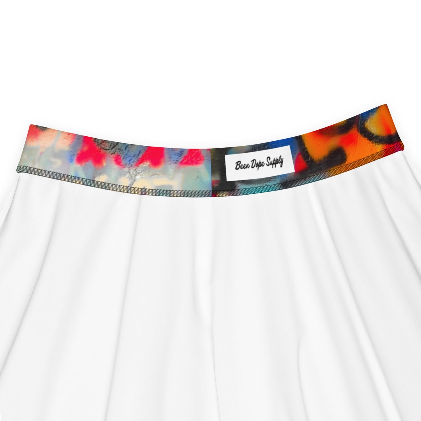 Kids On Drugs Clothing Summer Alleyways Women’s Mid-Thigh Skater Skirt