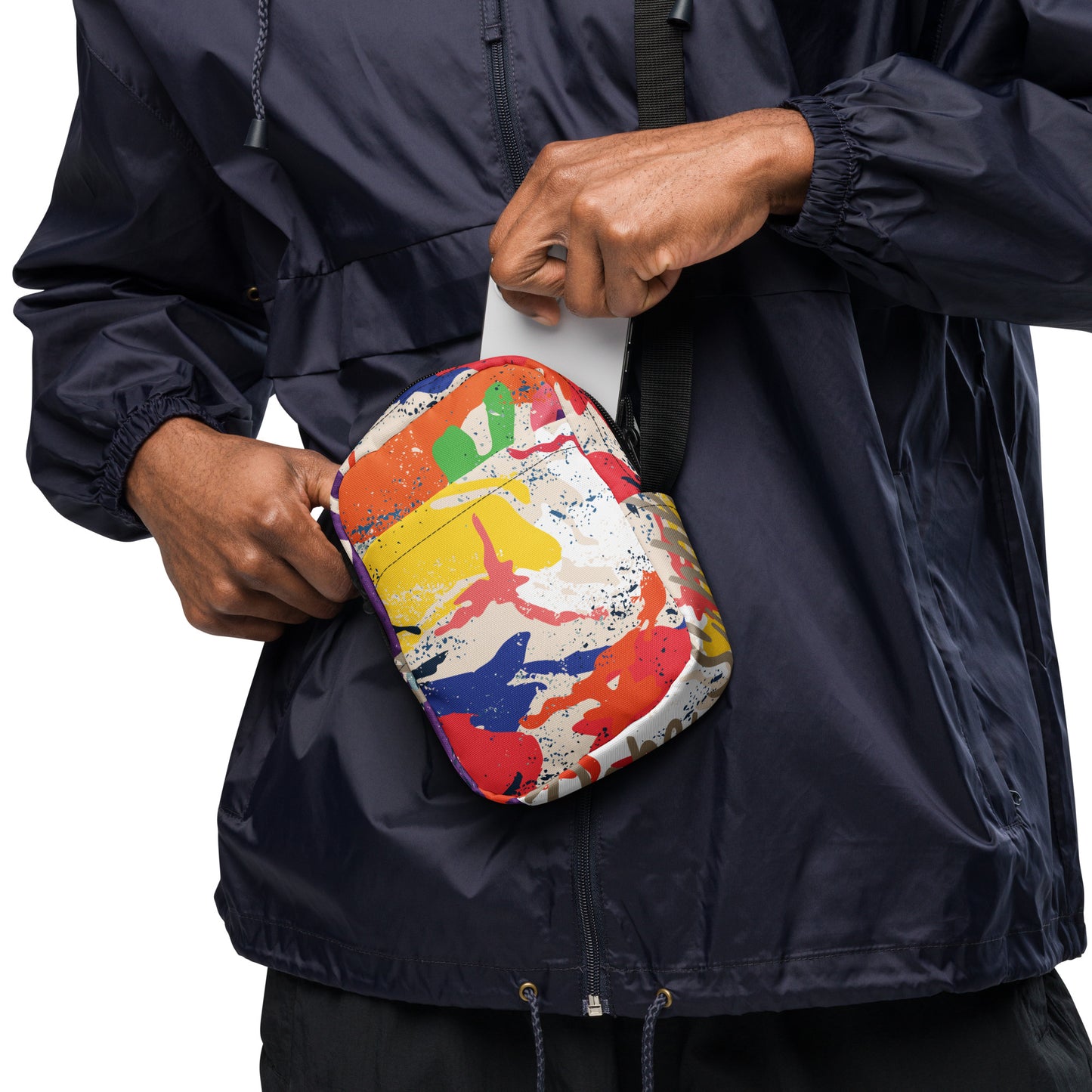 Merciful Coloring Distress Utility Crossbody Bag|Been Dope Supply
