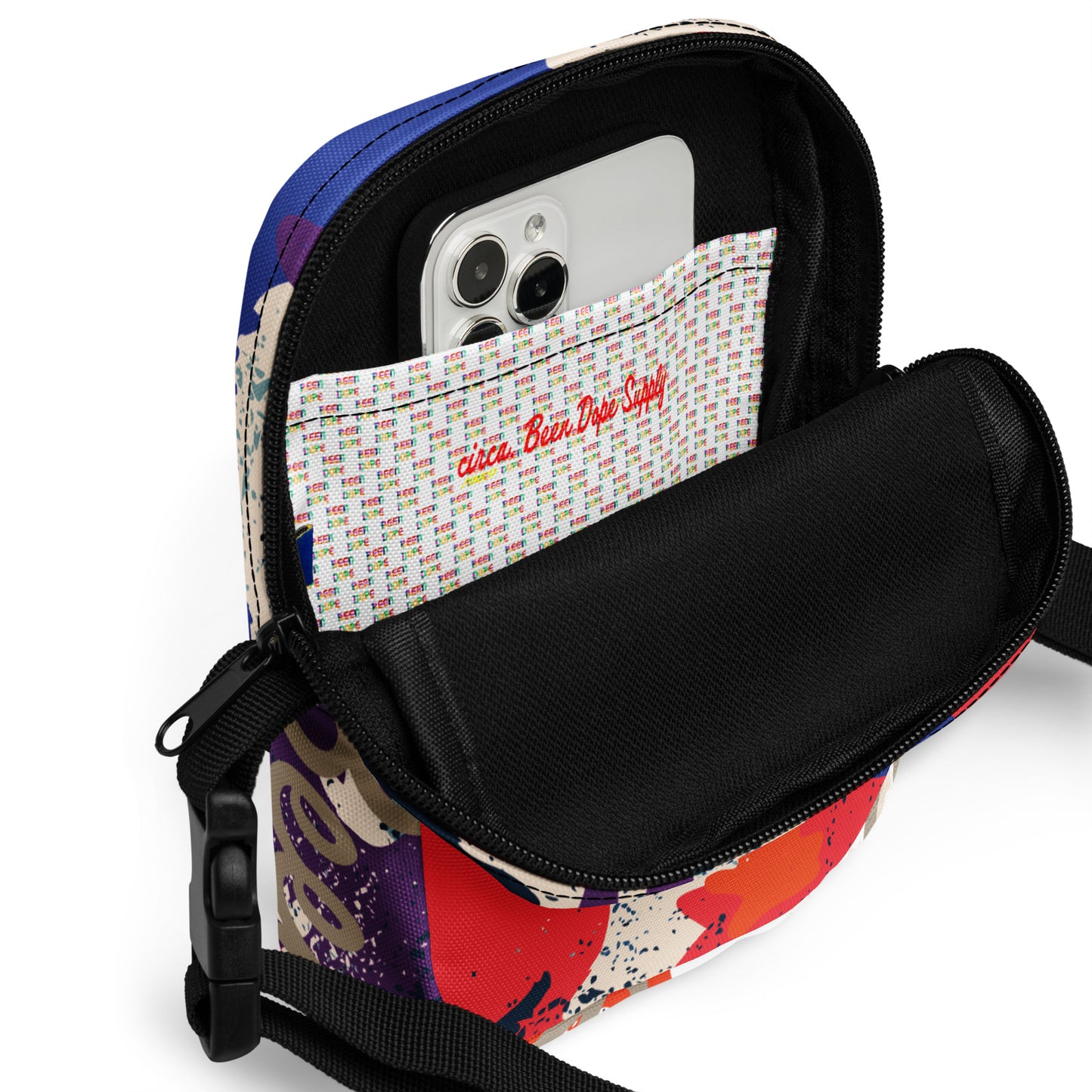 Merciful Coloring Distress Utility Crossbody Bag|Been Dope Supply