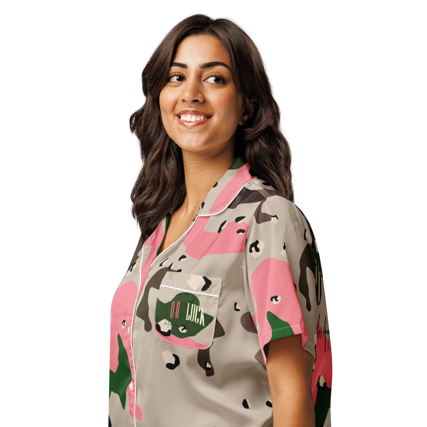 GoodLuck Los Angeles Women’s Short Sleeve Pajama Top