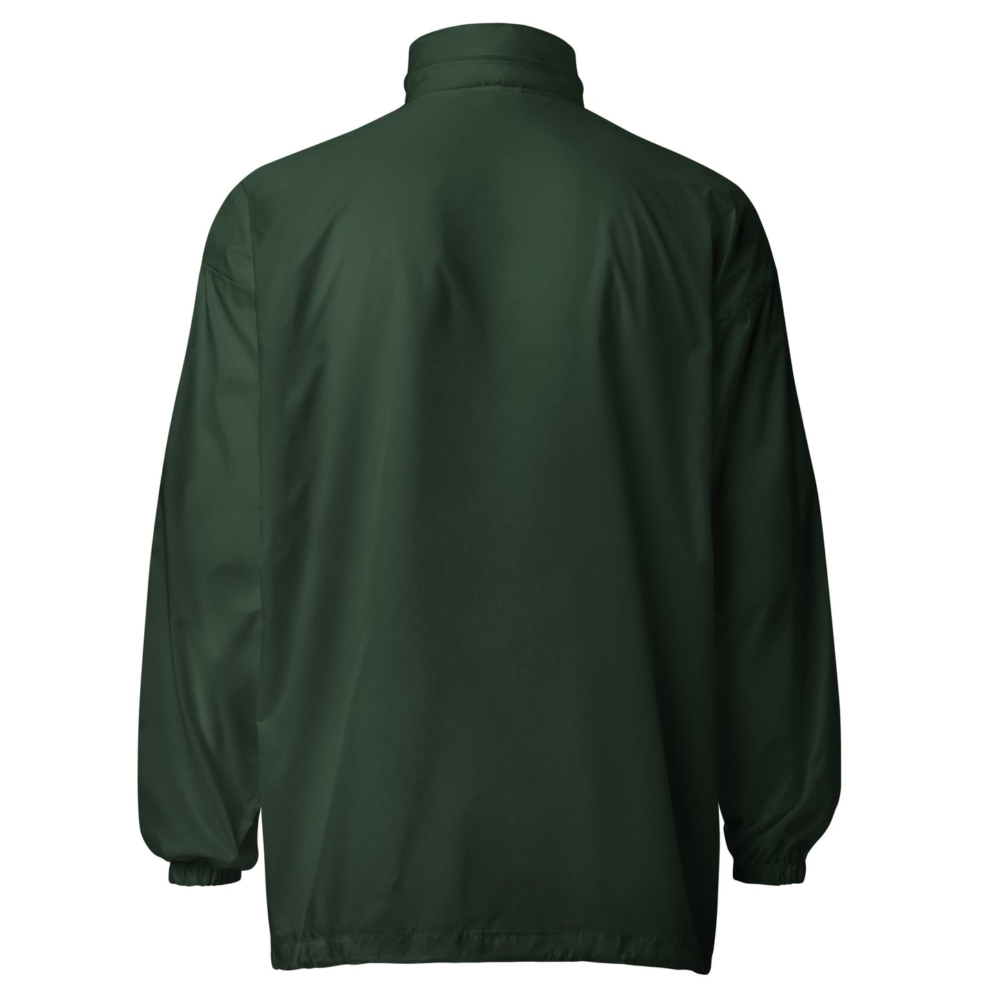 GoodLuck Los Angeles Logo Embroidered Basic Lightweight Windbreaker Light Jacket|Unisex Forest Green