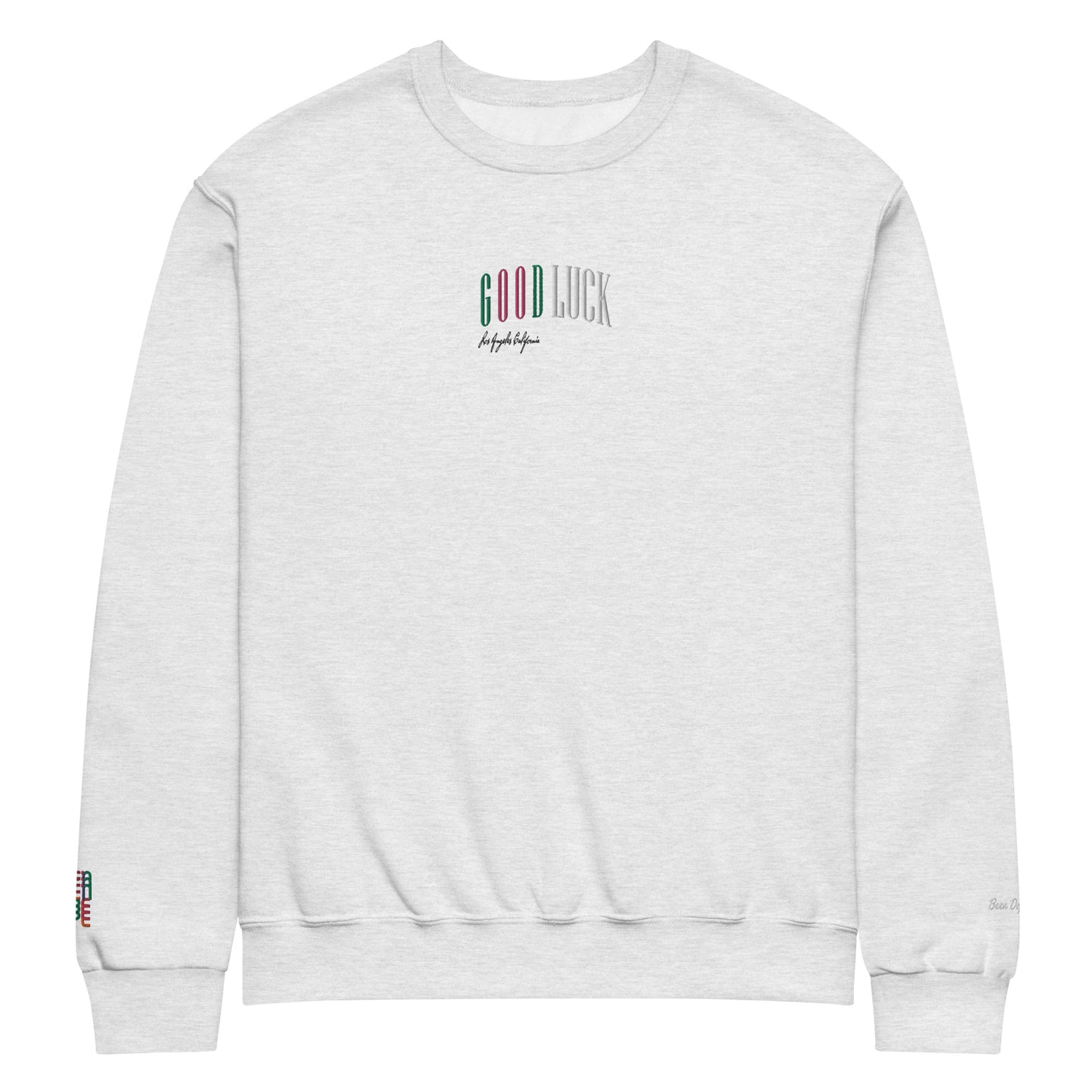 GoodLuck Los Angeles Embroidered Crewneck Sweatshirt|Been Dope Supply|Ash