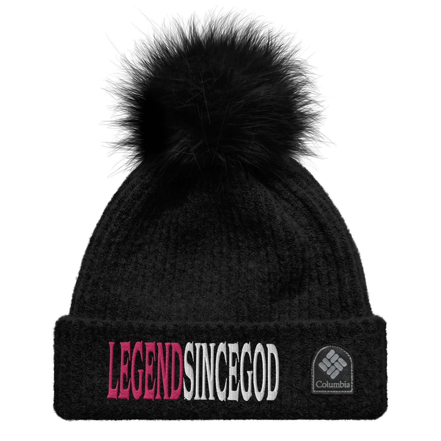 Legend Since God x Columbia Pom-Pom Beanie|Embroidered
