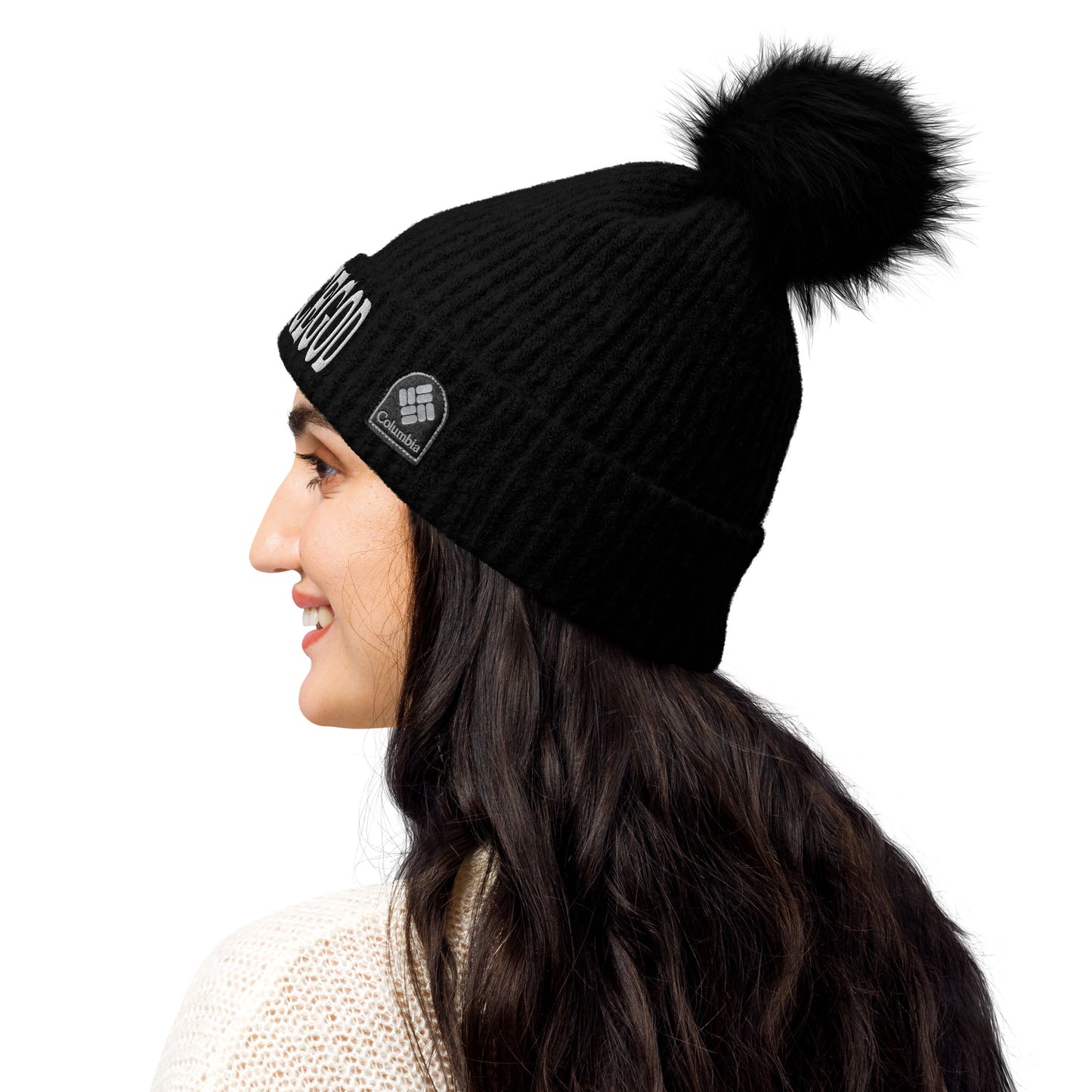 Legend Since God x Columbia Pom-Pom Beanie|Embroidered