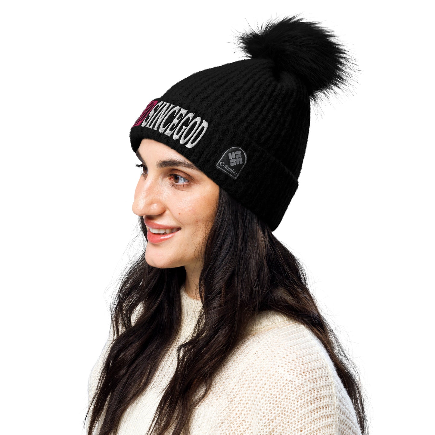 Legend Since God x Columbia Pom-Pom Beanie|Embroidered