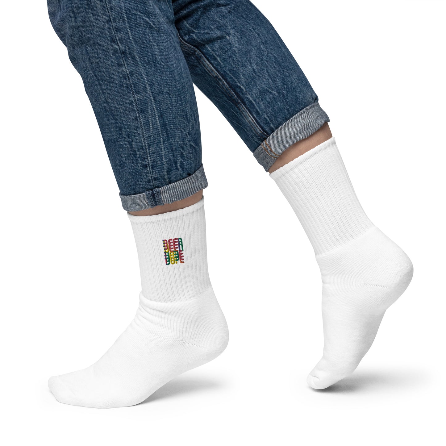 Been Dope Supply - Ribbed Crew Socks - Embroidered - Been Dope Supply