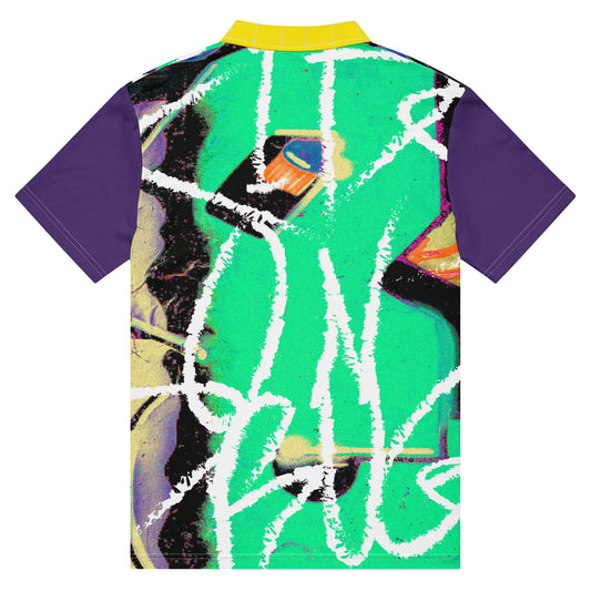 Purple Collared Corners|Men’s Slim Fit Polo Jersey|Kids On Drugs Clothing