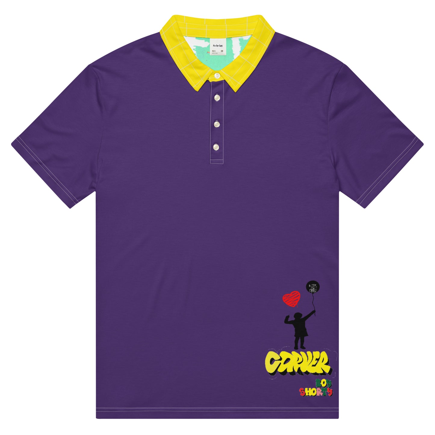 Purple Collared Corners|Men’s Slim Fit Polo Jersey|Kids On Drugs Clothing