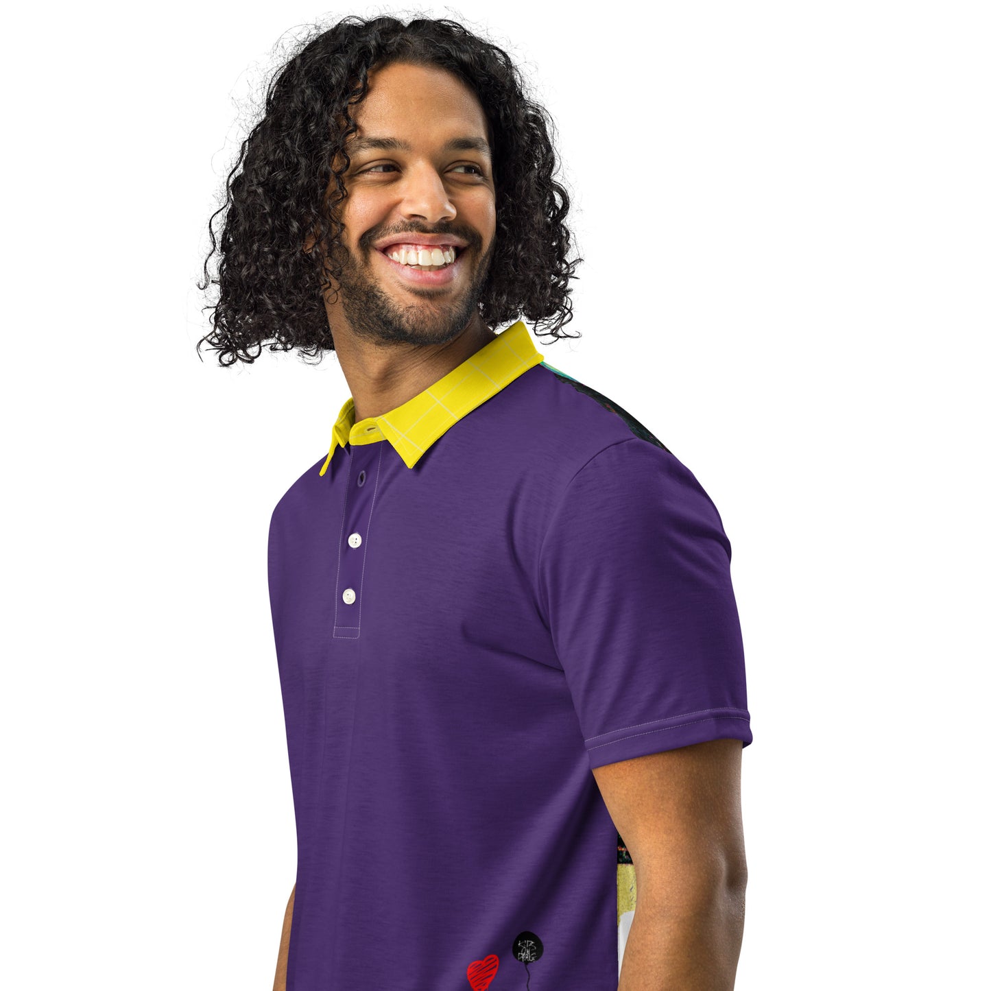 Purple Collared Corners|Men’s Slim Fit Polo Jersey|Kids On Drugs Clothing
