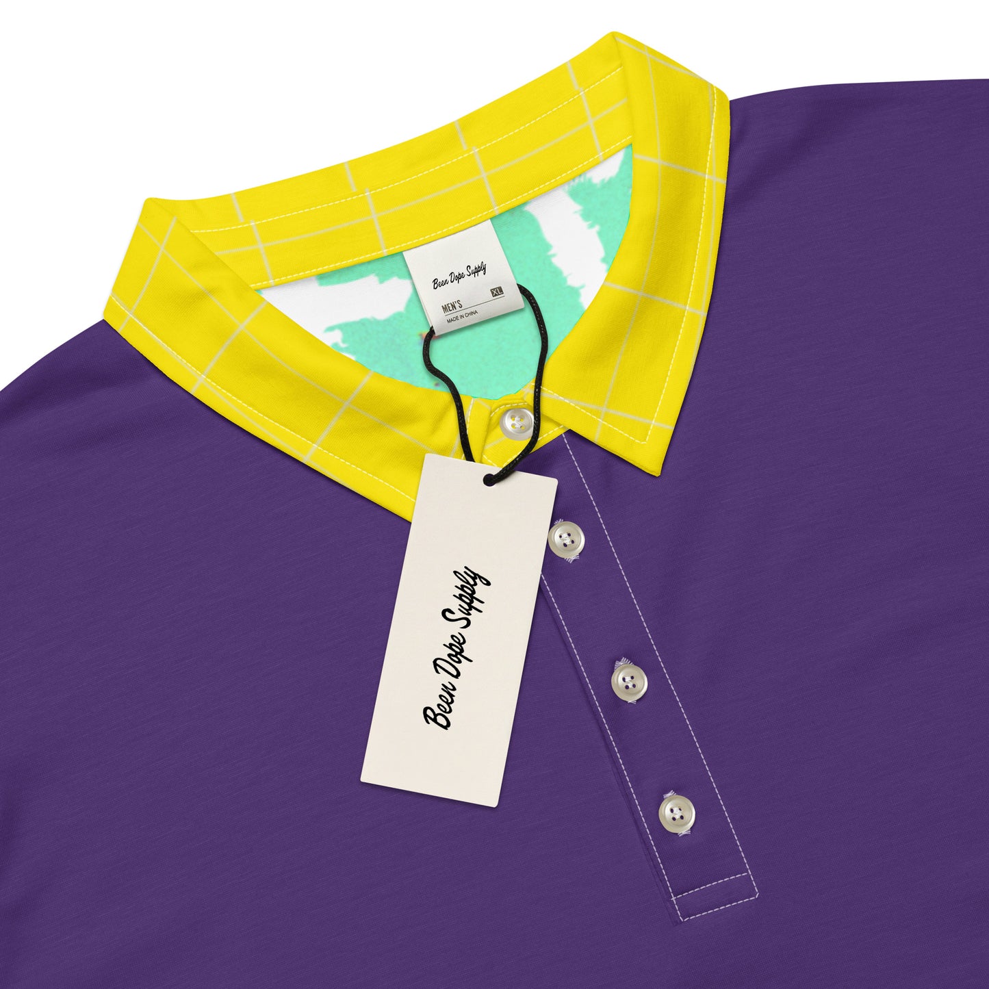 Purple Collared Corners|Men’s Slim Fit Polo Jersey|Kids On Drugs Clothing