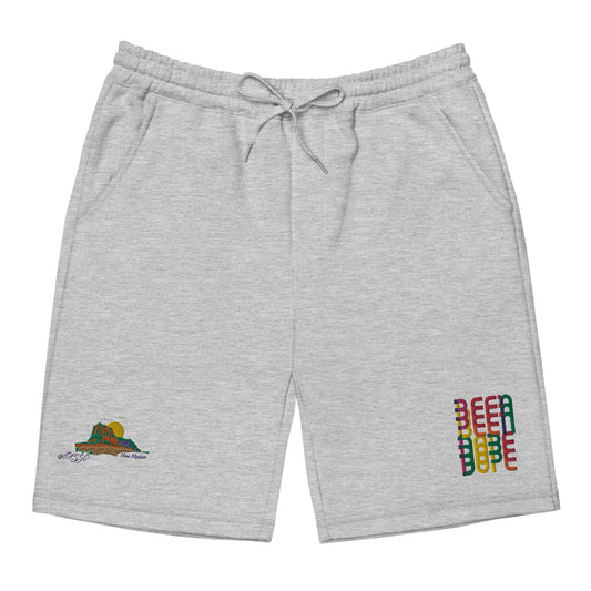 Land of Enchantment | Been Dope Supply | Men's Tapered Knee Fleece Shorts | Embroidered