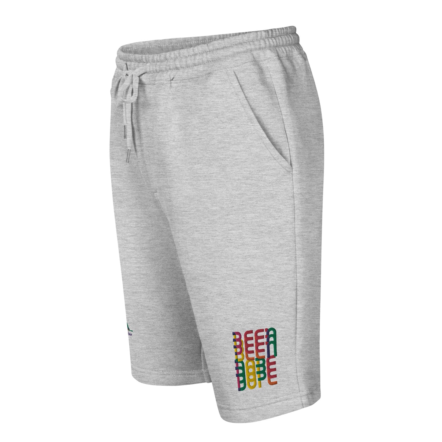 Land of Enchantment|Been Dope Supply Men's Logo Embroidered Tapered Knee Fleece Shorts