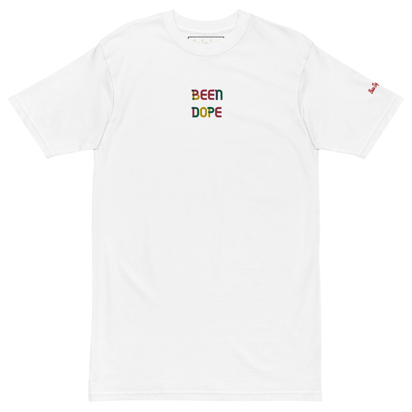 Been Dope Supply Logo Embroidered Premium Heavyweight T-Shirt