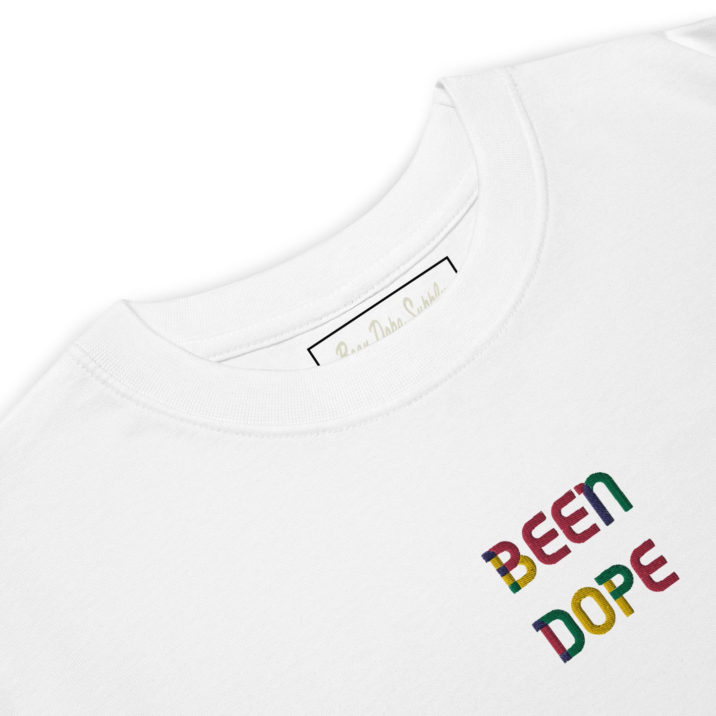 Been Dope Supply Logo Embroidered Premium Heavyweight T-Shirt