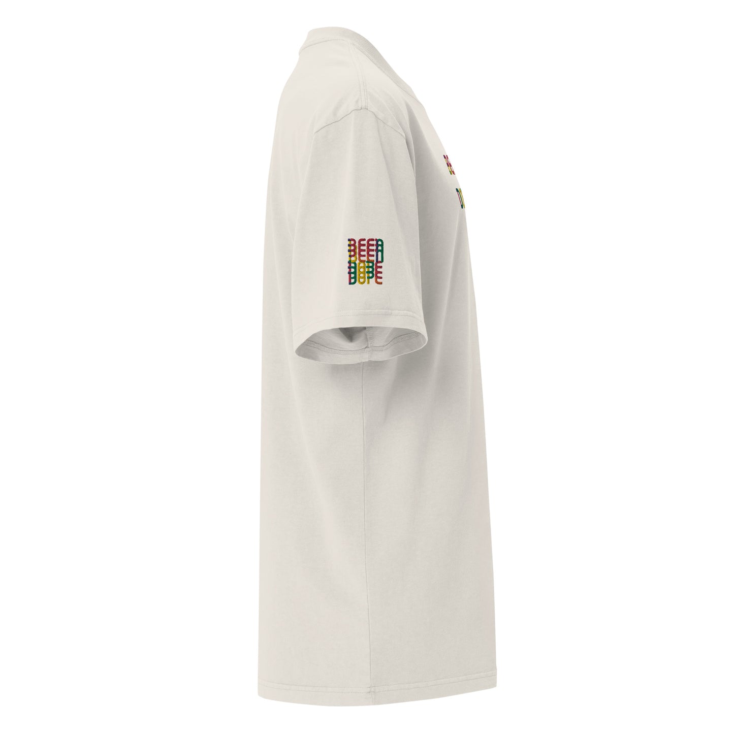 Been Dope Supply Logo Embroidered Oversized Faded T-shirt|Bone