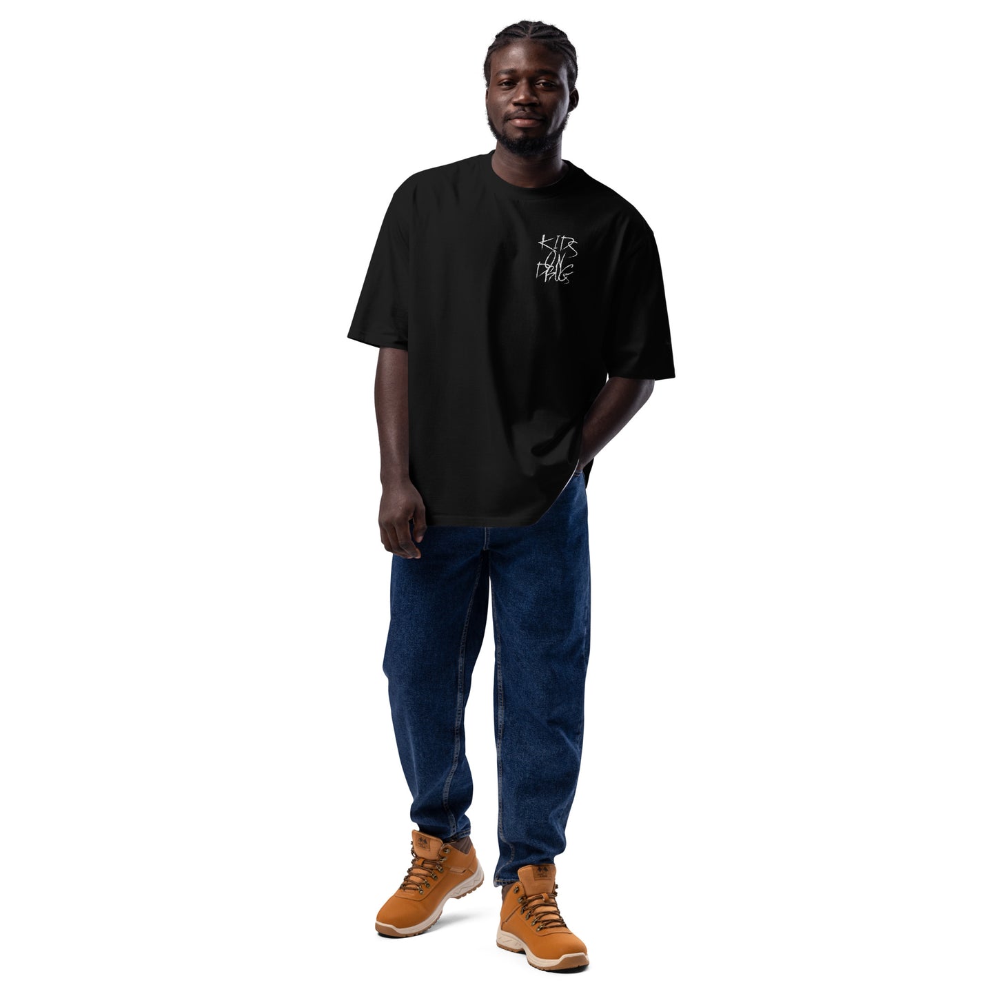Kids On Drugs|Oversized Heavyweight Baggy T-shirt| Embroidered