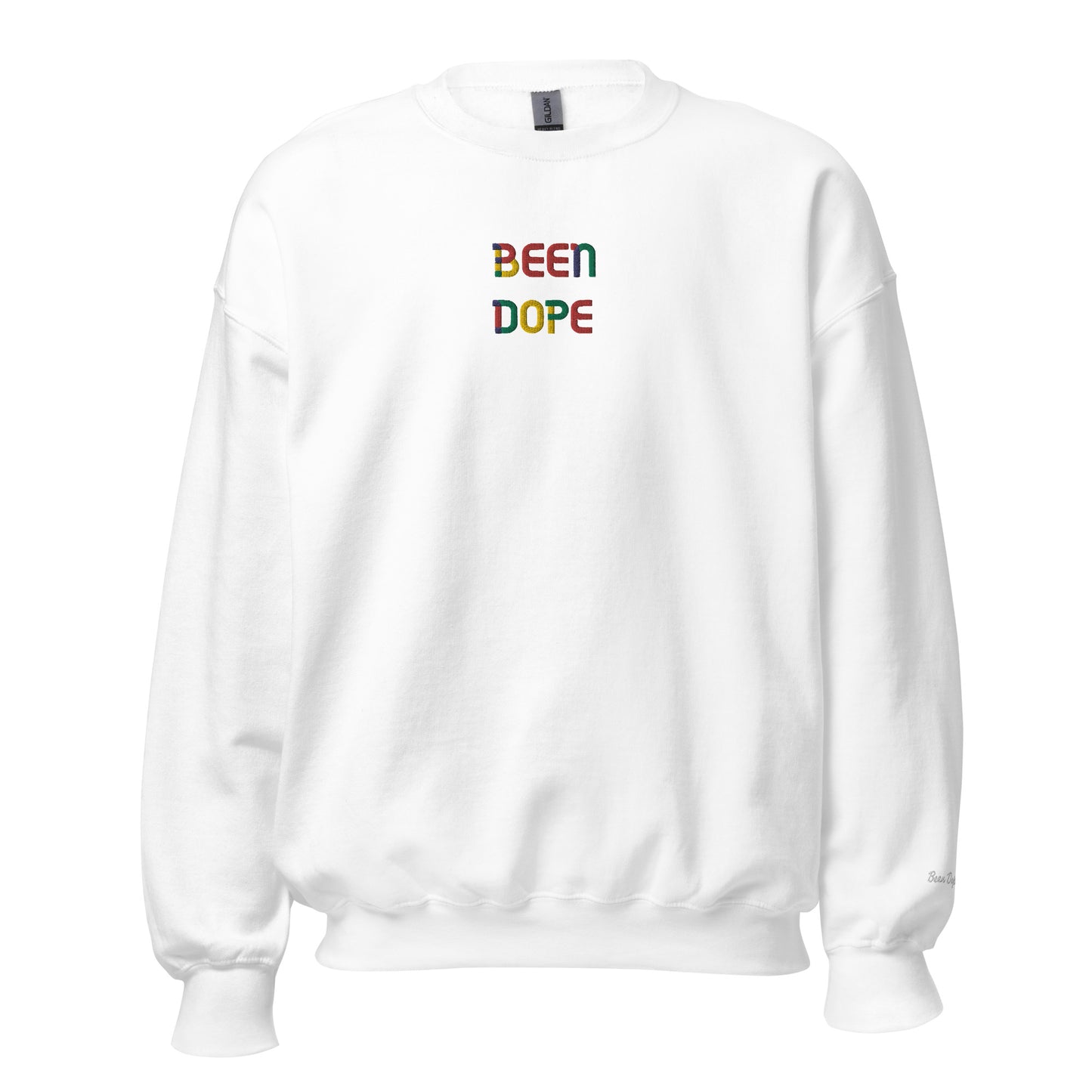 Been Dope Official Sweatshirt | White Crewneck | Embroidered