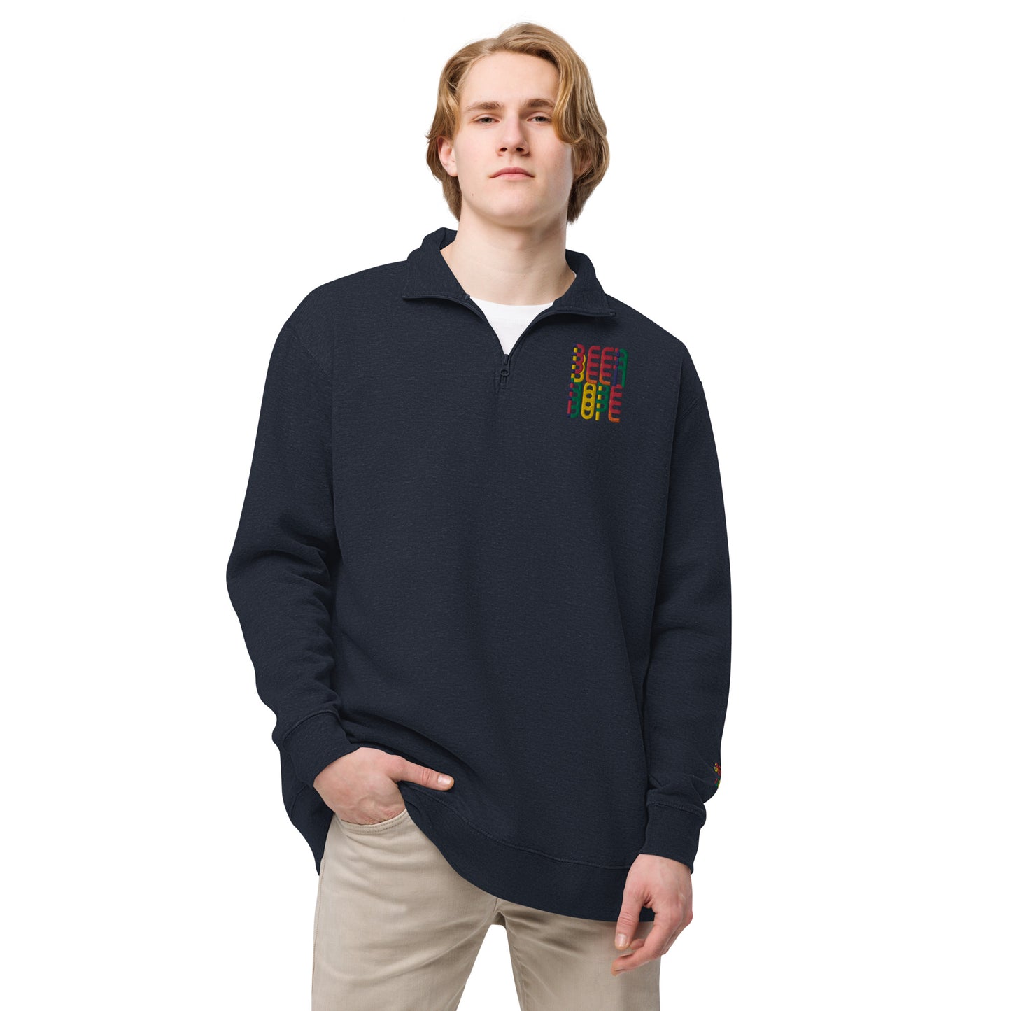 Been Dope Supply | Navy Fleece Pullover | Embroidered