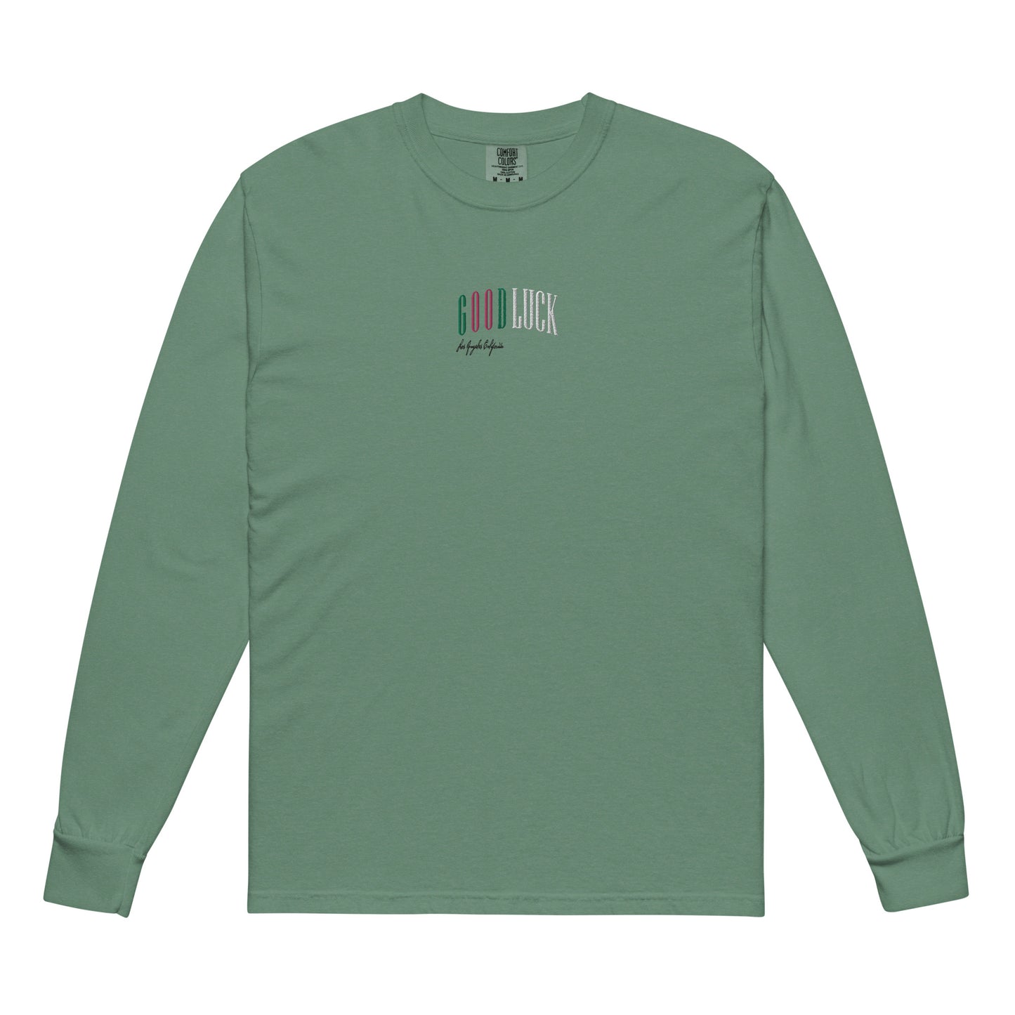 GoodLuck Los Angeles Logo Embroidered Heavyweight Long-Sleeve Shirt