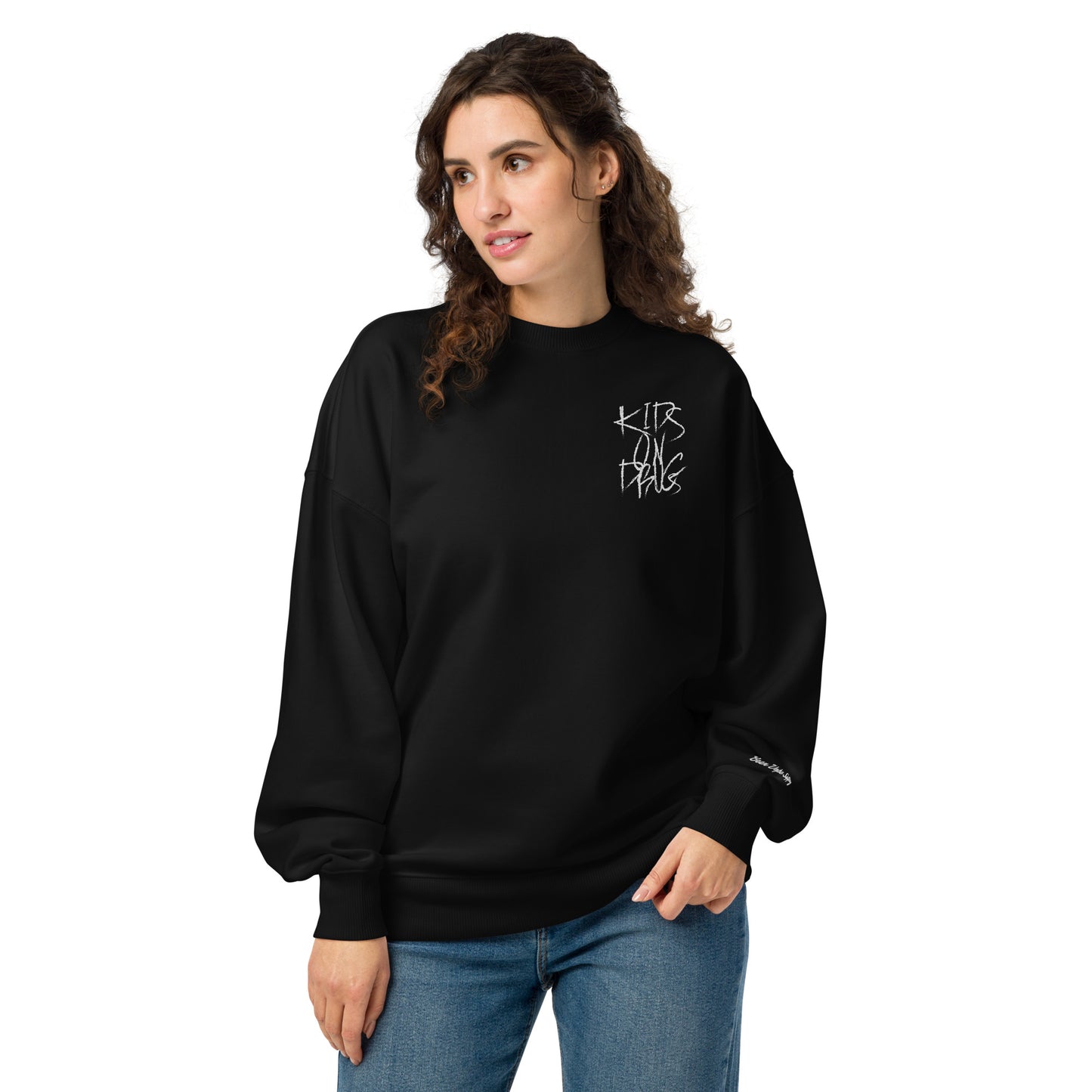 Kids On Drugs Clothing Oversized Embroidered Crew Sweatshirt Been Dope Supply