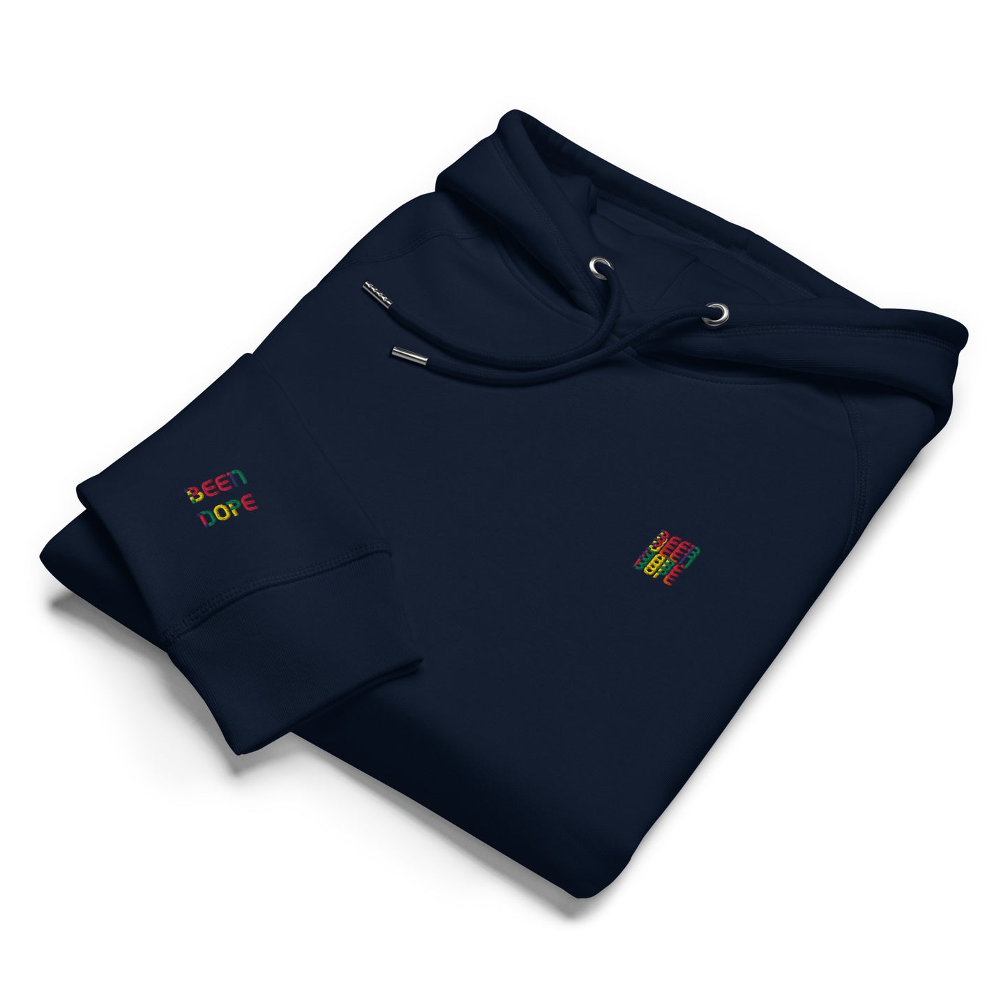 Been Dope Supply Embroidered Navy Side Pocket Hoodie