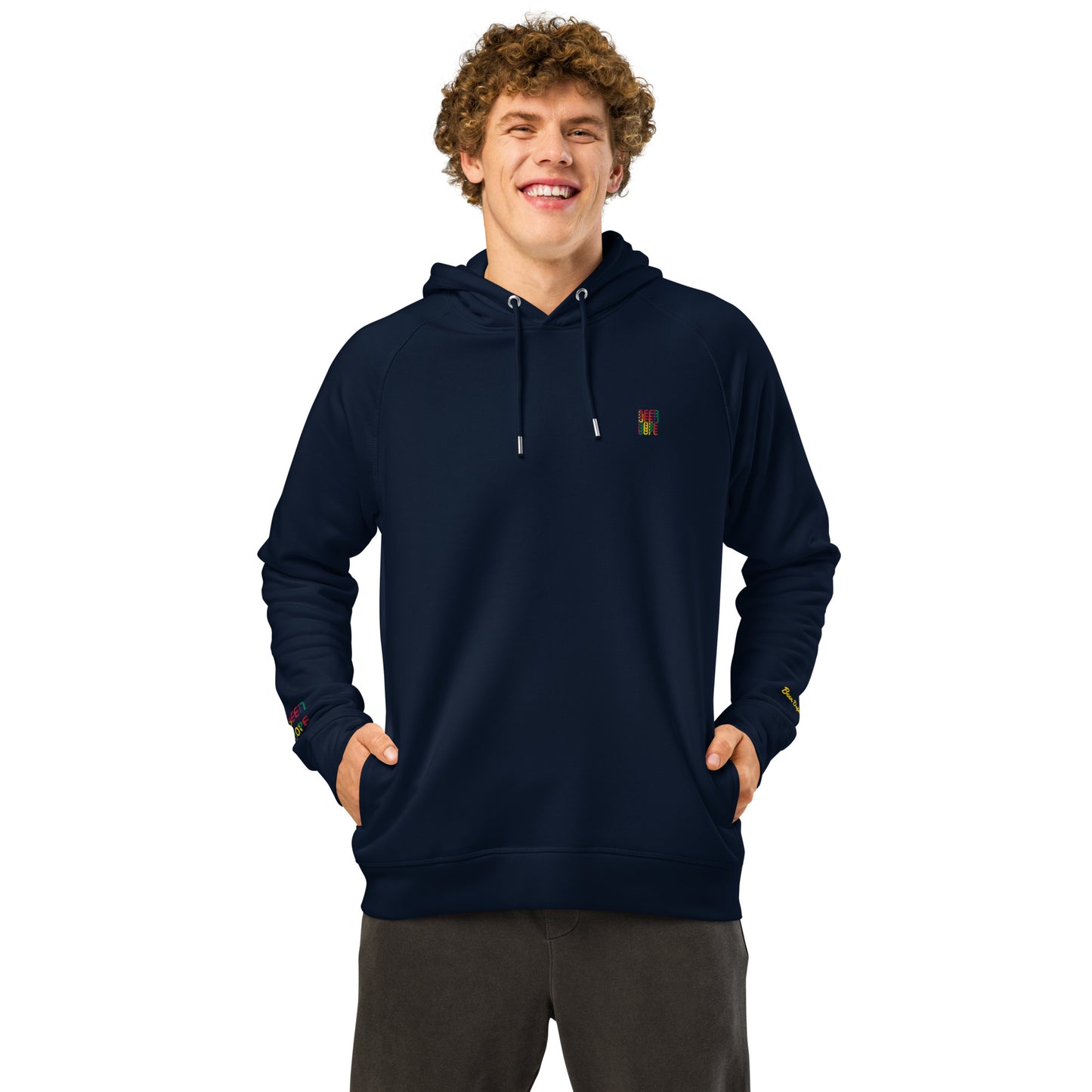 Been Dope Supply Embroidered Navy Side Pocket Hoodie